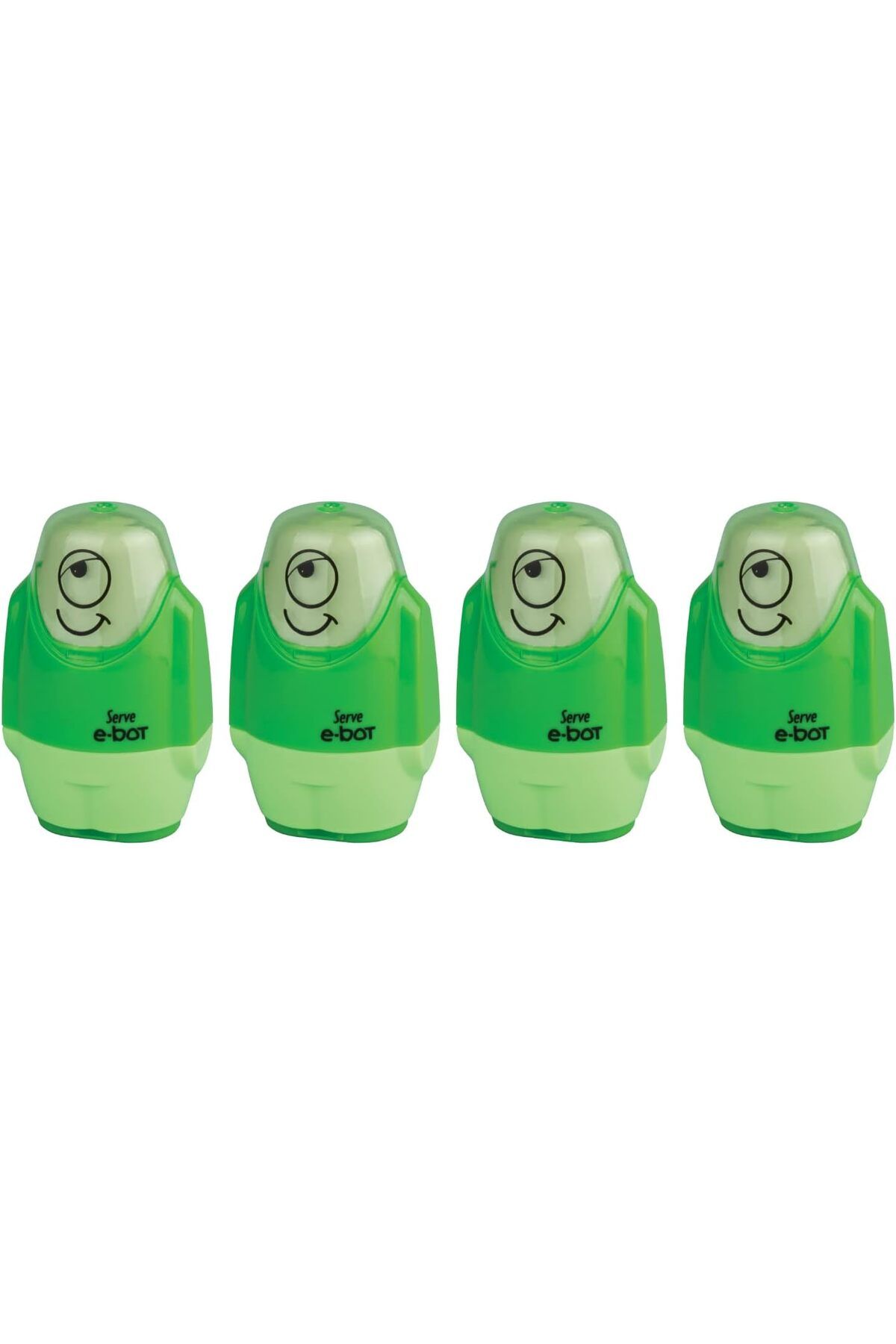 STOREMAX buystoremx E-BOT SİLGİLİ KALEMTIRAŞ FOSFORLU YESIL 4LU SET newstar 1051066