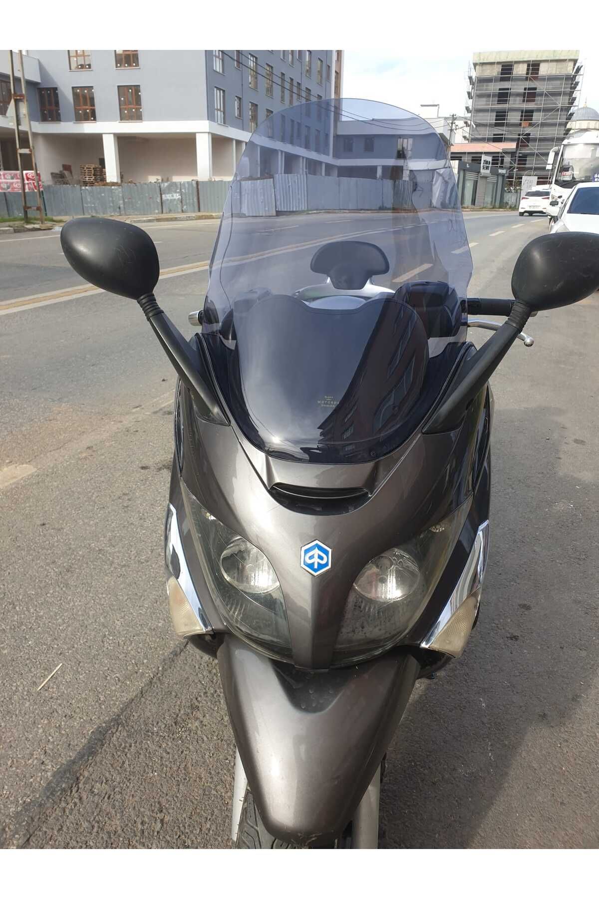Piaggio X Evo 250-400 Siperlik Ön Cam 2009 2016 Model 58cm Füme Renkli 4mm