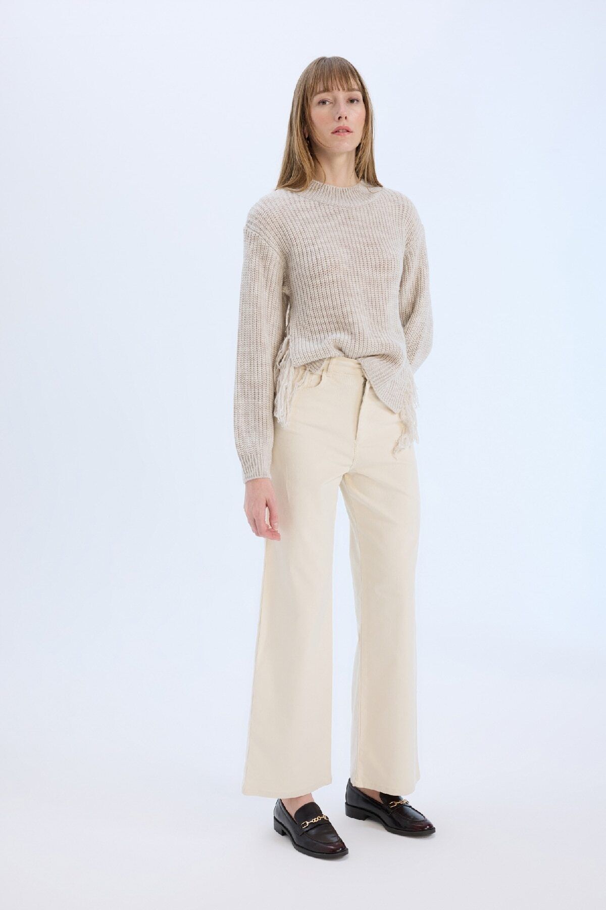 DeFacto-Relax Fit Half Turtleneck Thessaloniki Fabric Sweater E5567Ax24Cw 2