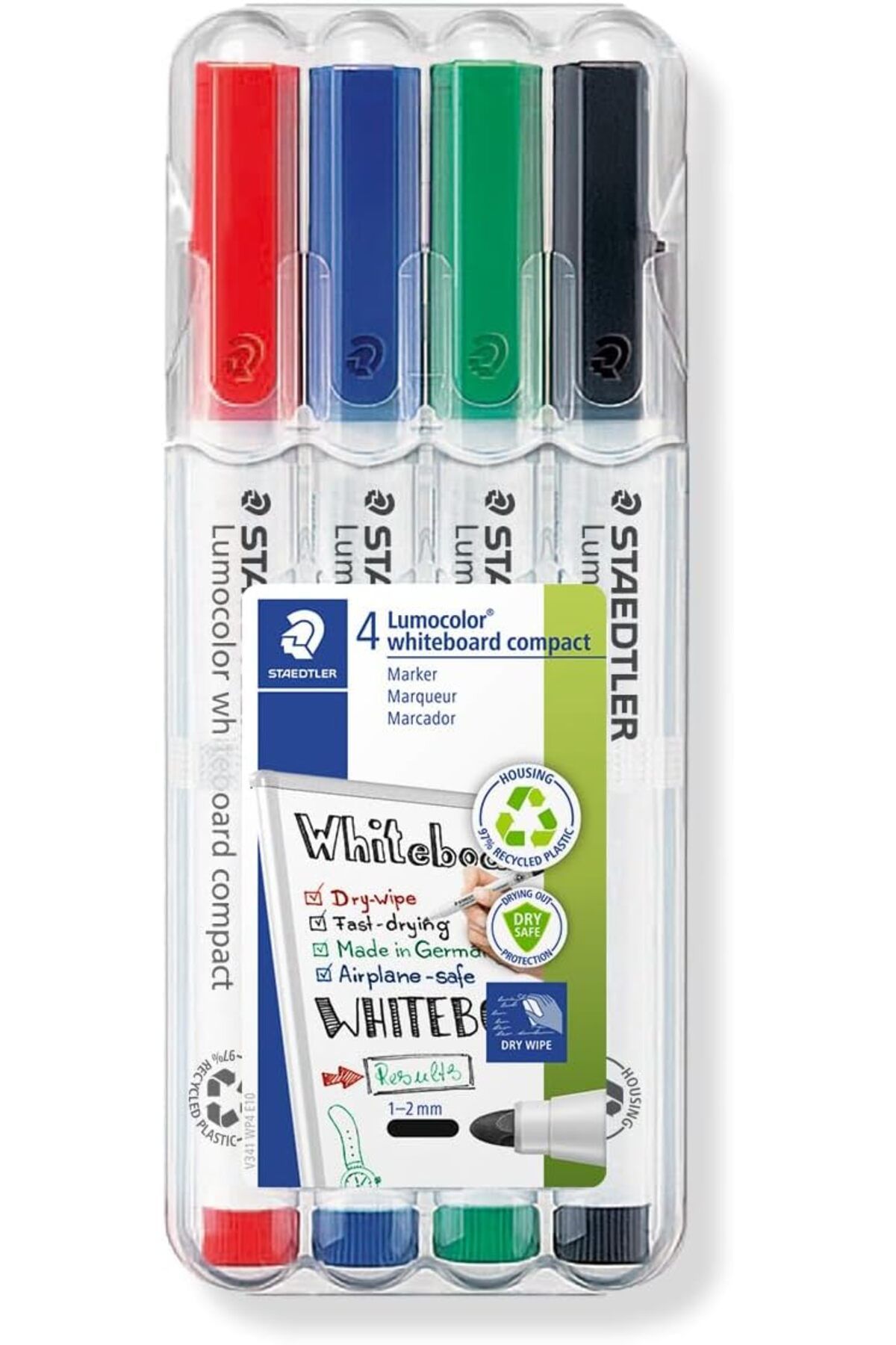 STOREMAX nhlshp 341 Wp4 Lumocolor Whiteboard Markör 1.0 2.0 mm 4'lü Set gextrnh 1051353