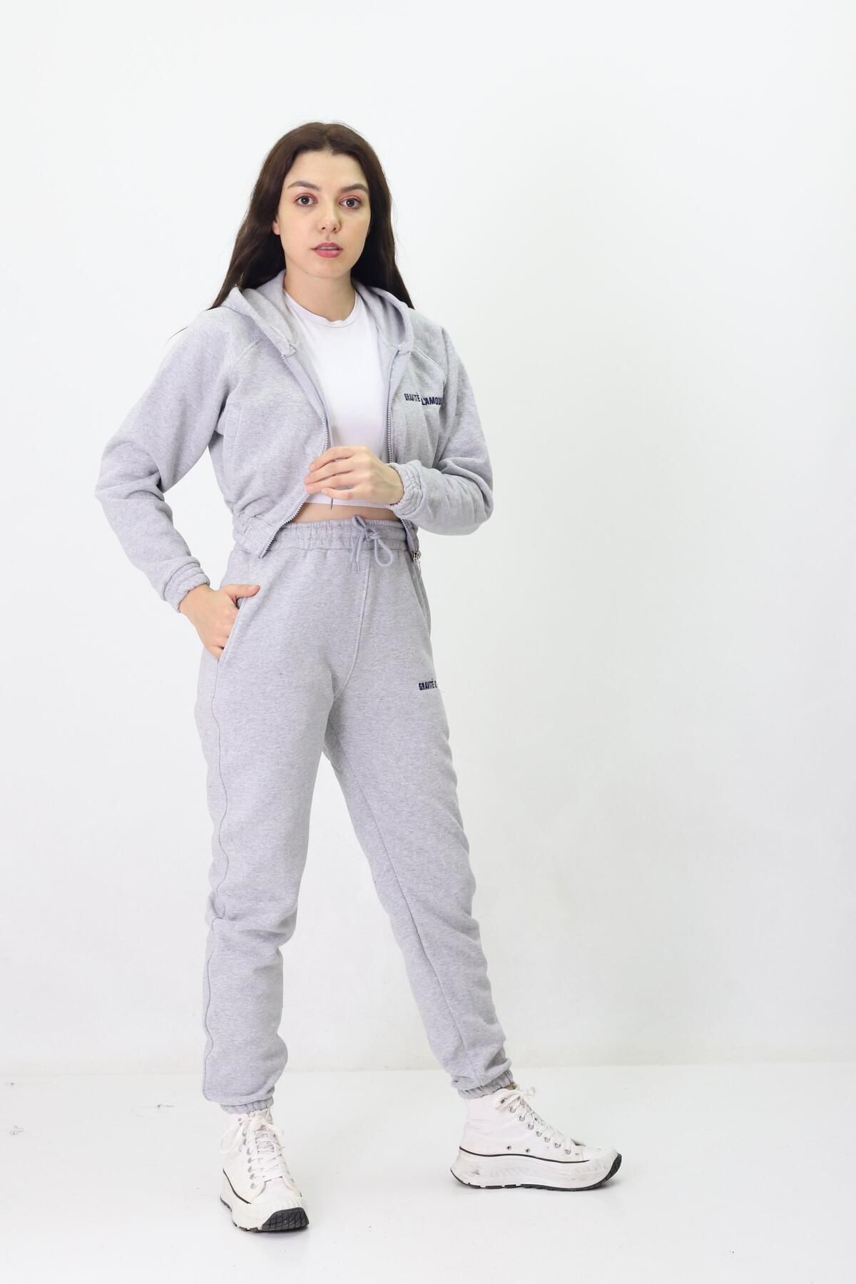 Fox Life Kids-Dámská tepláková souprava Fox Moda pro děti - Mother Daughter 3 Příze s kapucí 3