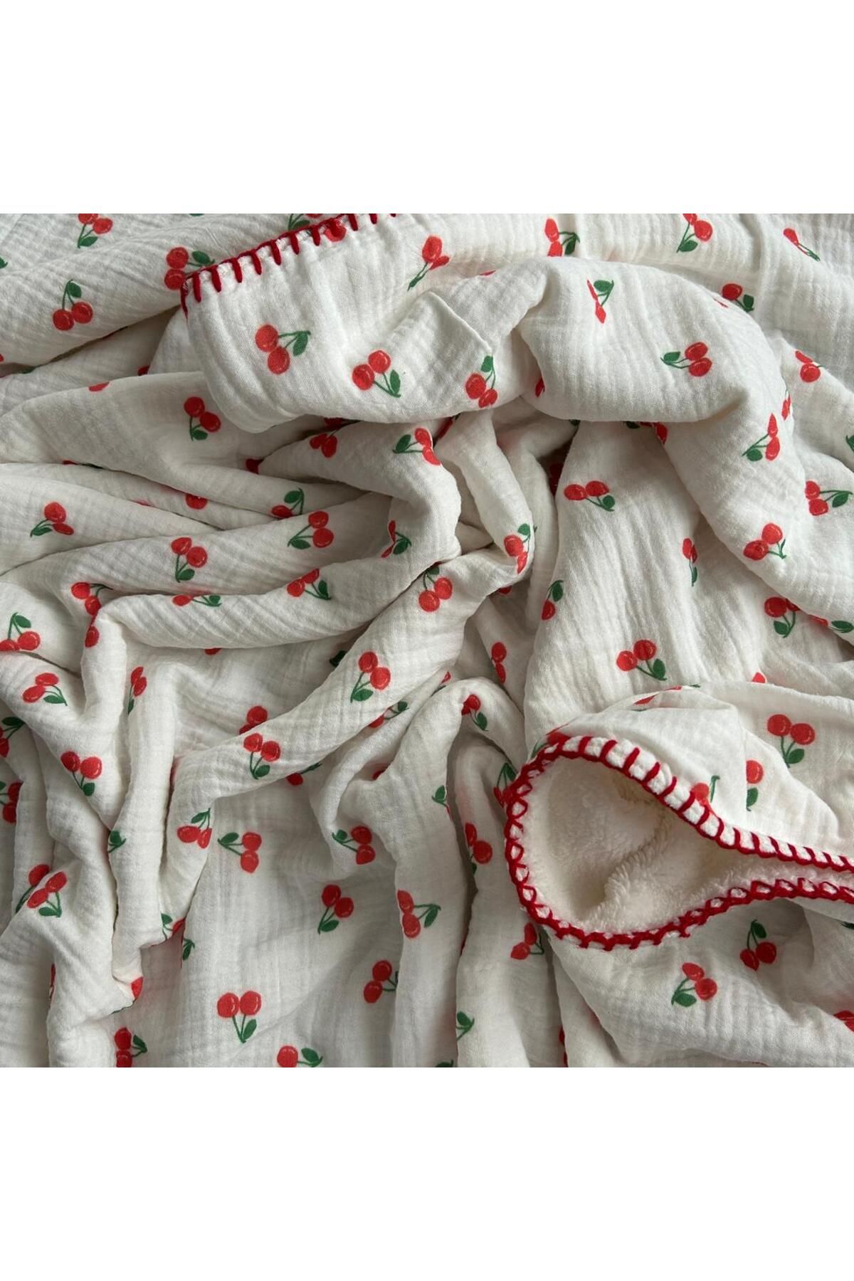 Doray Organic-Multi-Purpose Winter Muslin Baby Blanket / Welsoft Fabric / Floral Pattern Dry - 79 1