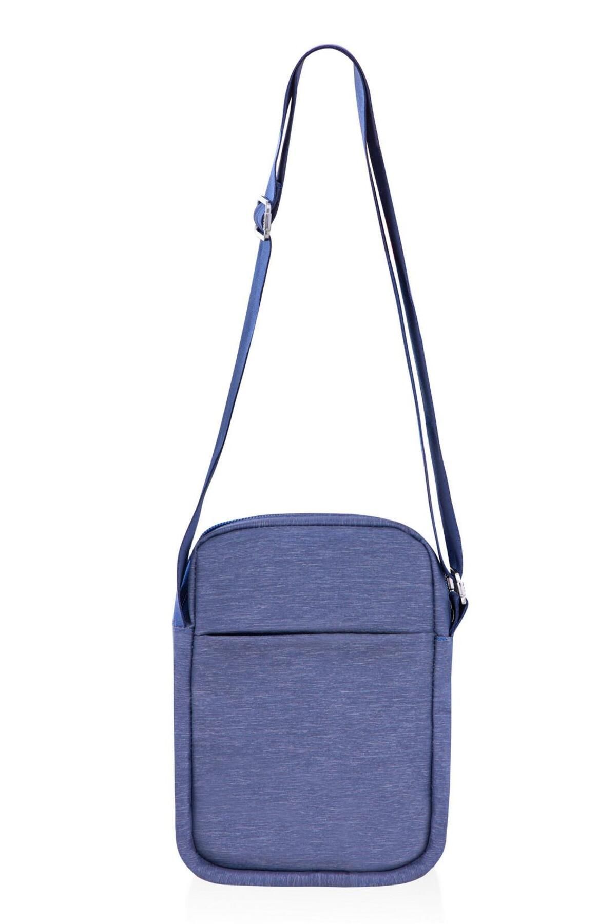 کیف شانه ای آبی مردانه پایه. چوگان Assn. پلون اورجینال U.S. Polo Assn.