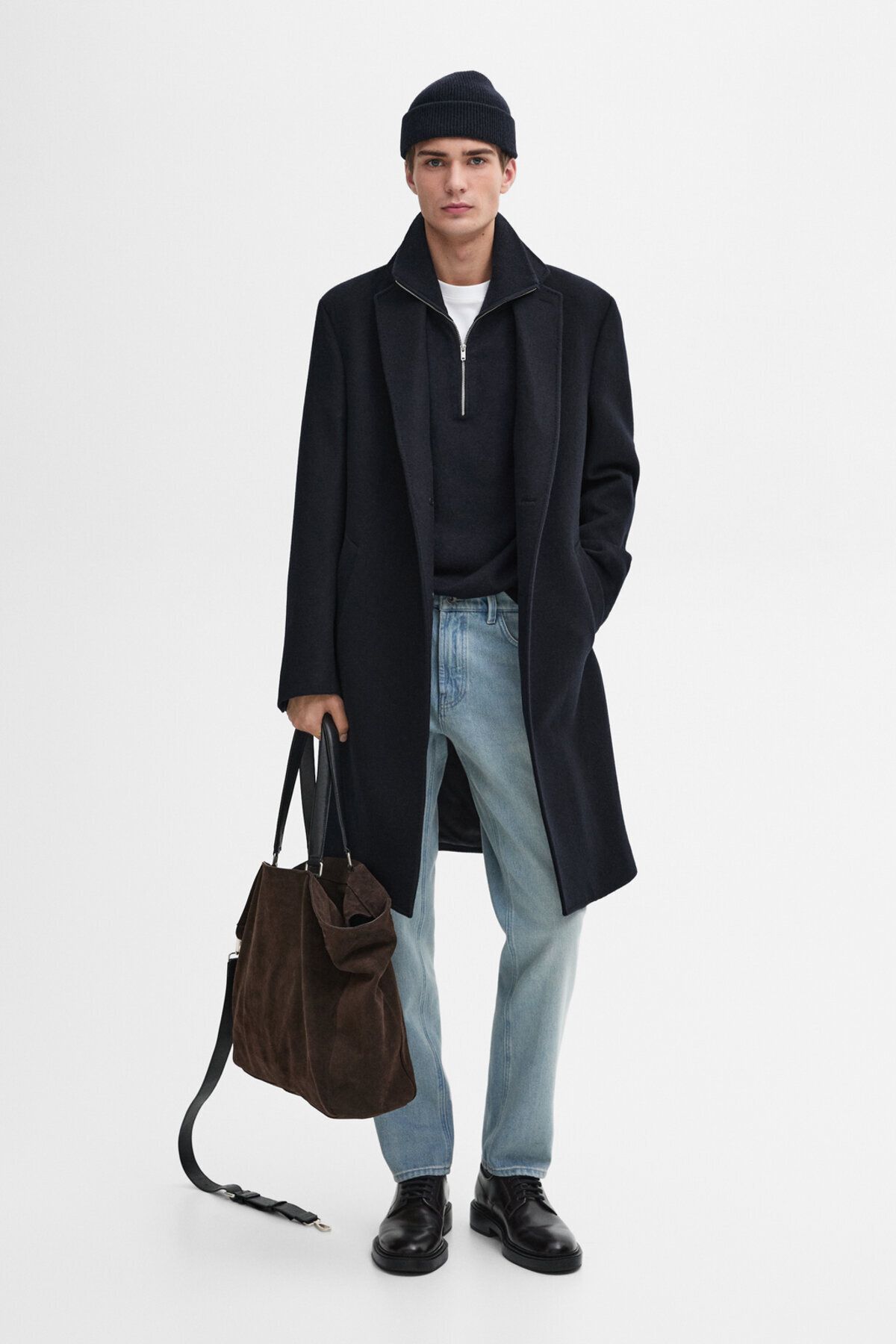 شلوار جین مخروطی صد در صد پنبه ای Massimo Dutti