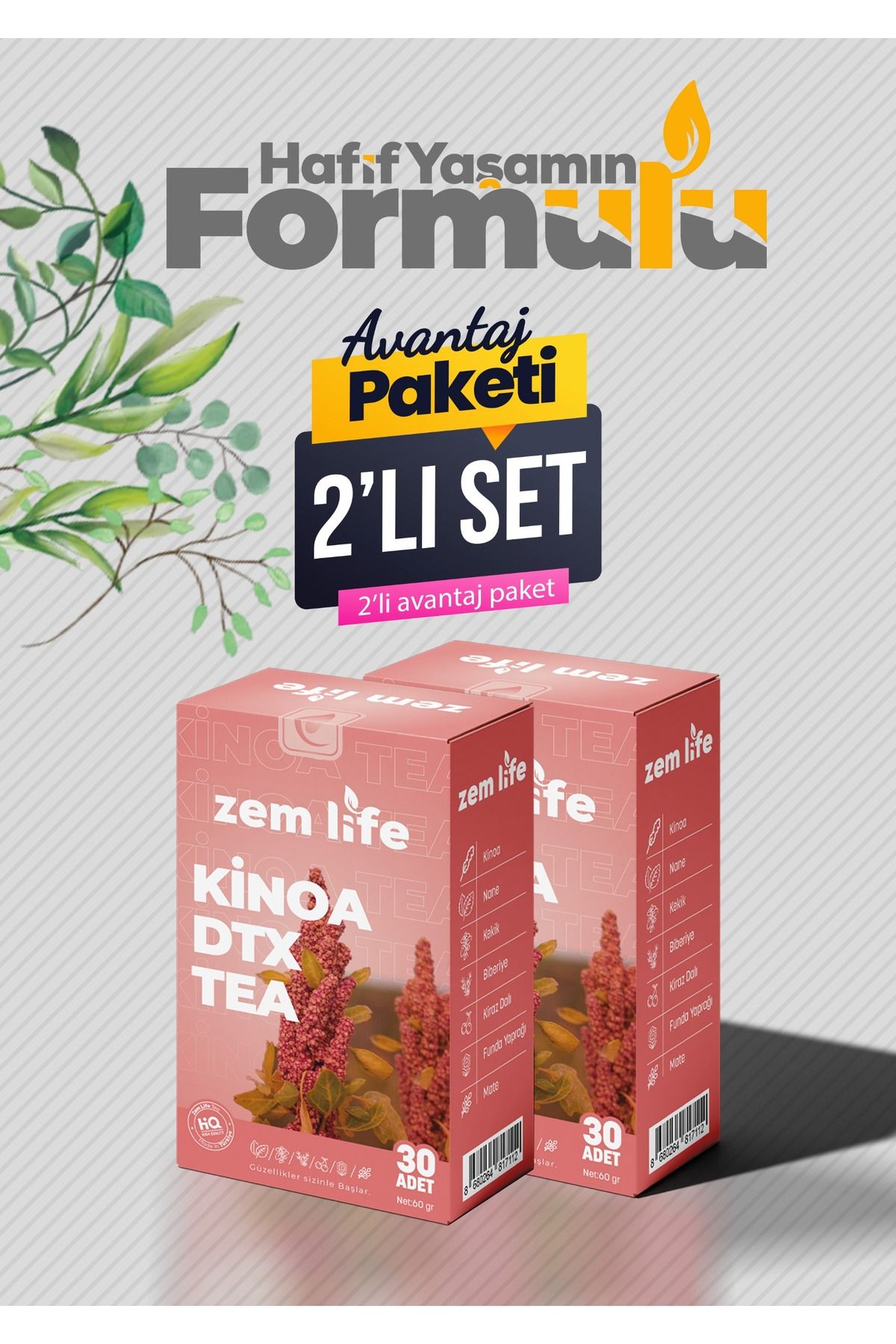 zemlifetea Zayiflama1 Yardimci  Kinoalı Bitkisel Karışım Çayı