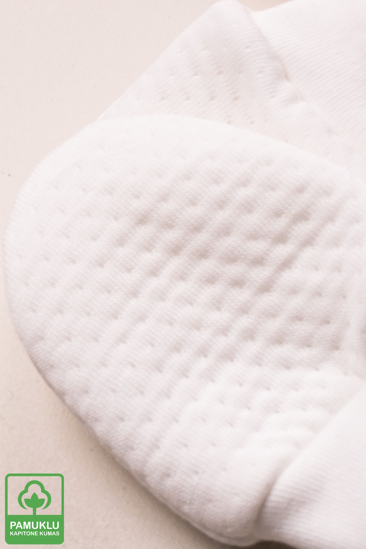 Miniel Unisex Bebek Yenidoğan Organik Pamuklu Kapitone Kumaş Bebek Eldiveni 3 Çift  Set fotoğrafı 4 (önizleme)