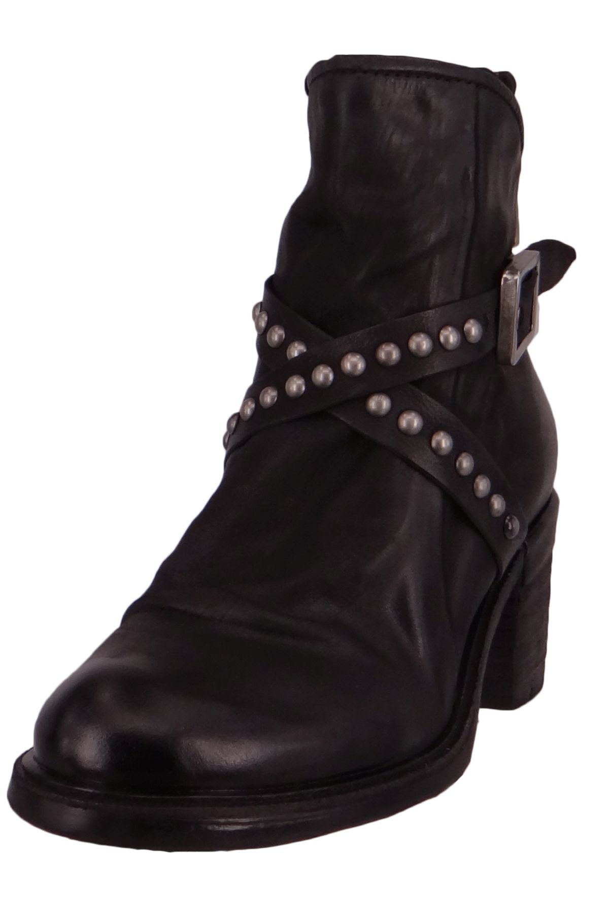 A.S.98-Damen Elegante Stiefelette 4004 Jamal A24223-0101 Black 6002 Nero Leder 1