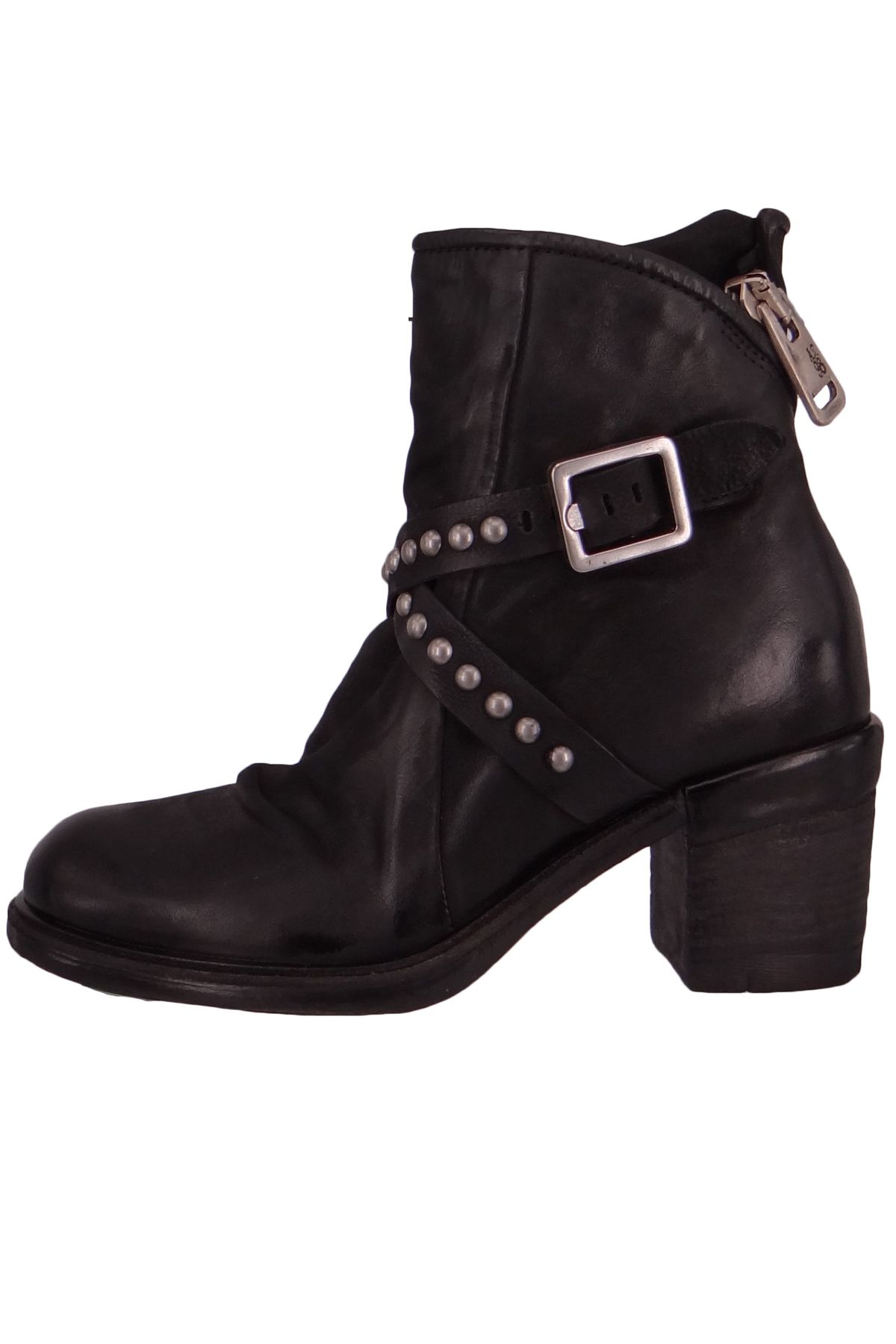 A.S.98-Damen Elegante Stiefelette 4004 Jamal A24223-0101 Black 6002 Nero Leder 3