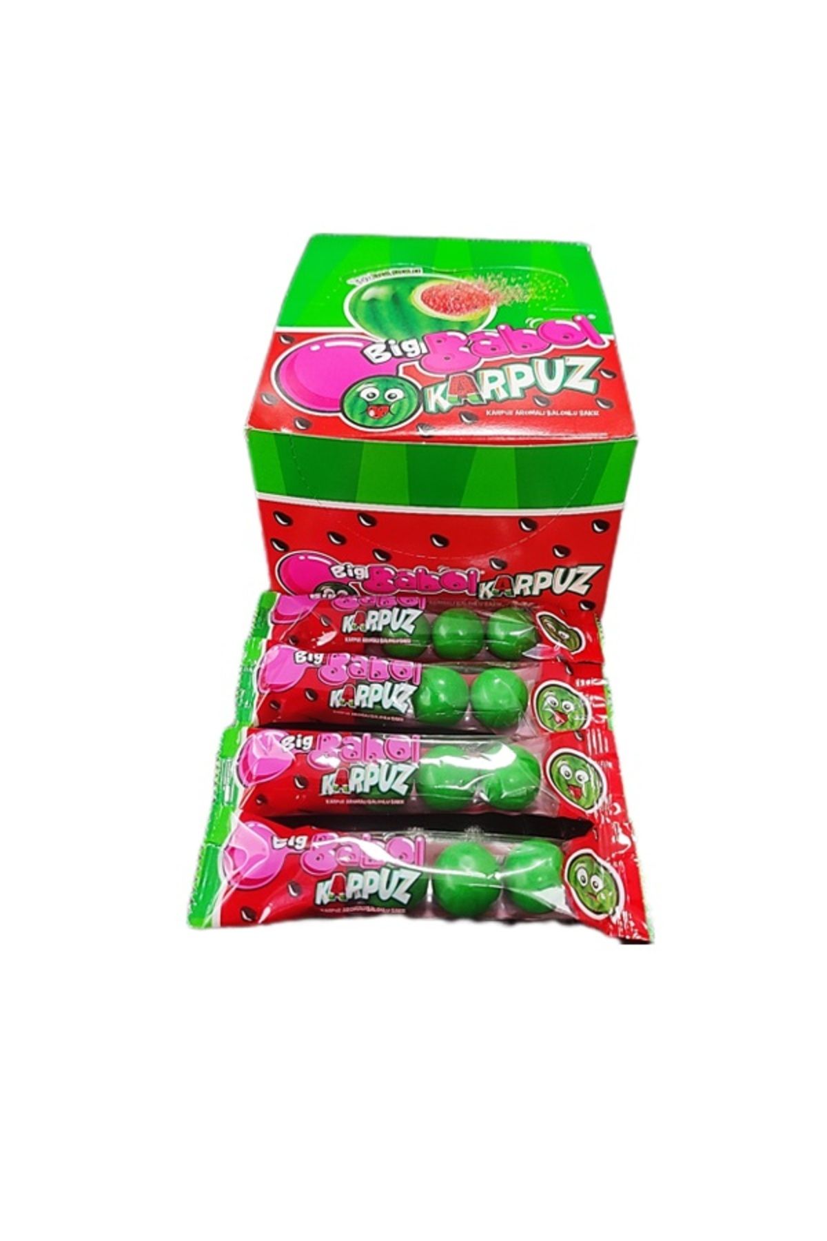 Big Babol Flowpack Karpuz_Şekerli Sakız 28 x 20gr