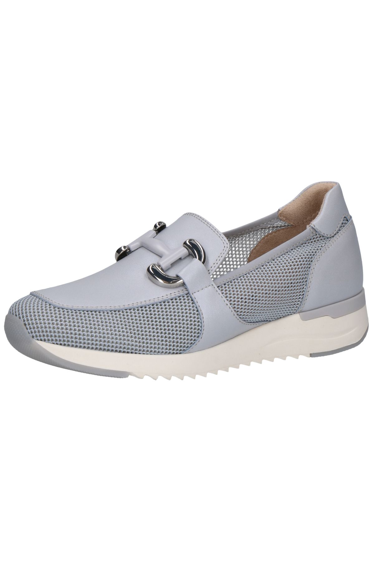 Caprice-Damen Low Sneaker Low Top G-Weite 9-24536-42 Blau 829 LT. Blue Comb Leder und Textil mit CAP Airmot. 1