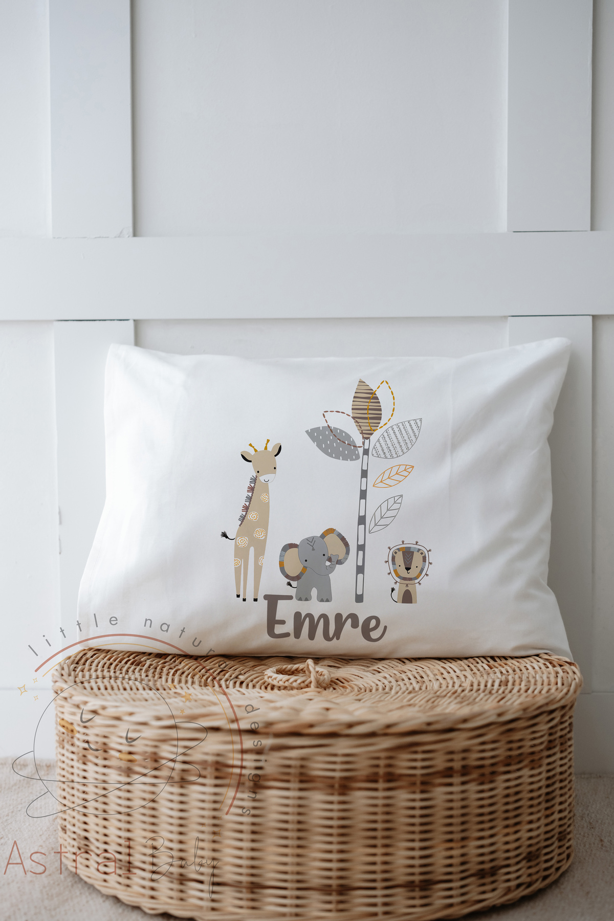 Astral Baby İsimli %100 Organik Pamuk 12'li Hastane Çıkışı Gri Zürafa Ve Arkadaşları fotoğrafı 4 (önizleme)