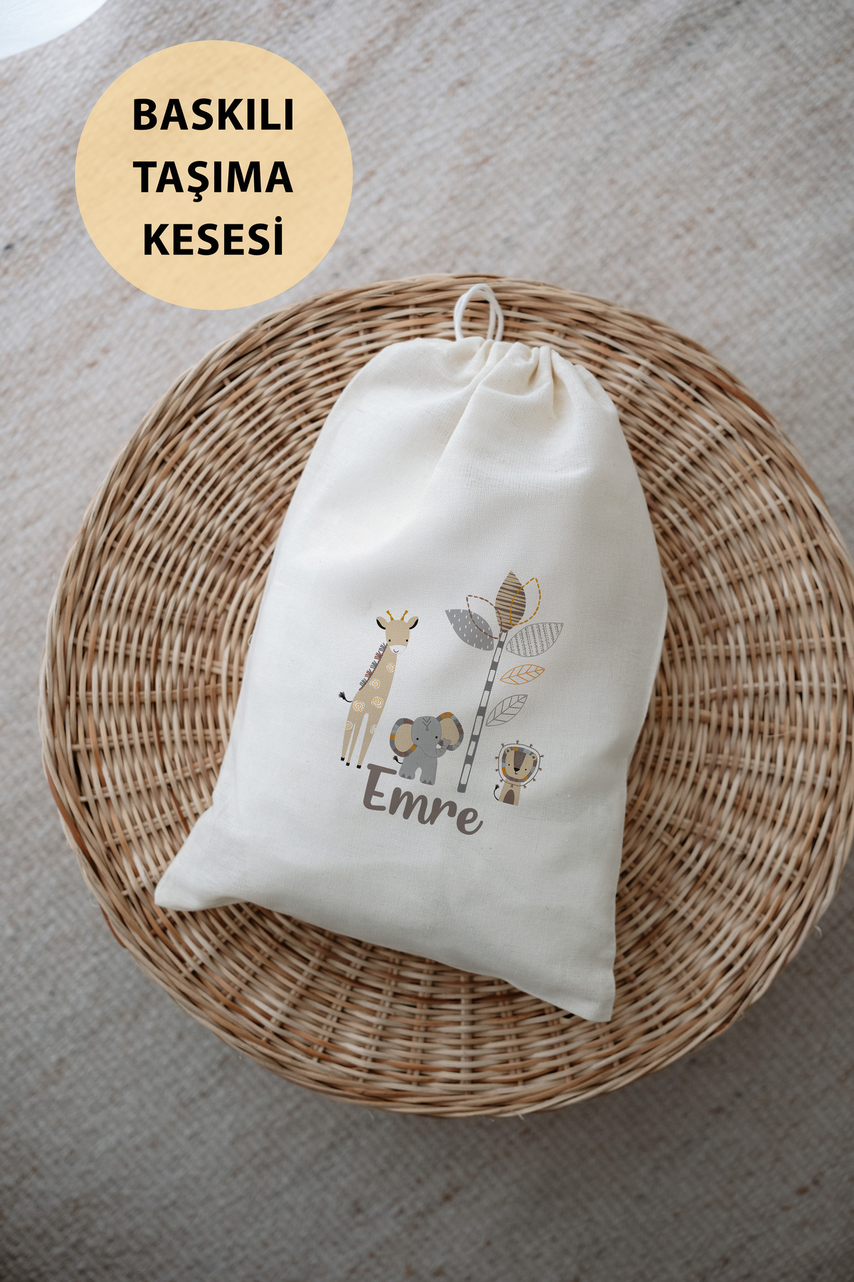 Astral Baby İsimli %100 Organik Pamuk 12'li Hastane Çıkışı Gri Zürafa Ve Arkadaşları fotoğrafı 5 (önizleme)