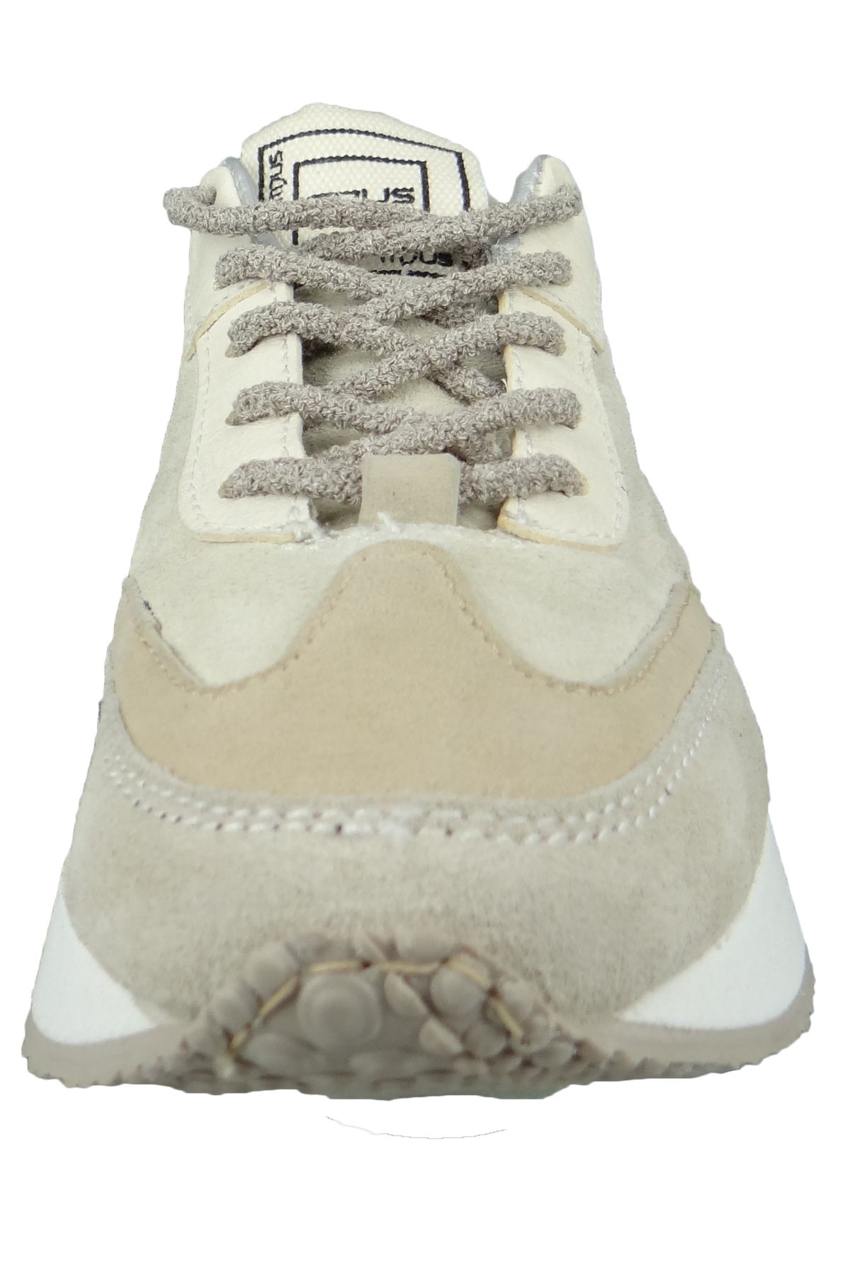 Mjus-Damen Low Sneaker Fizz Low Top P49101-0201 Creme 0001 Capppucino Latte Leder und Textil 6