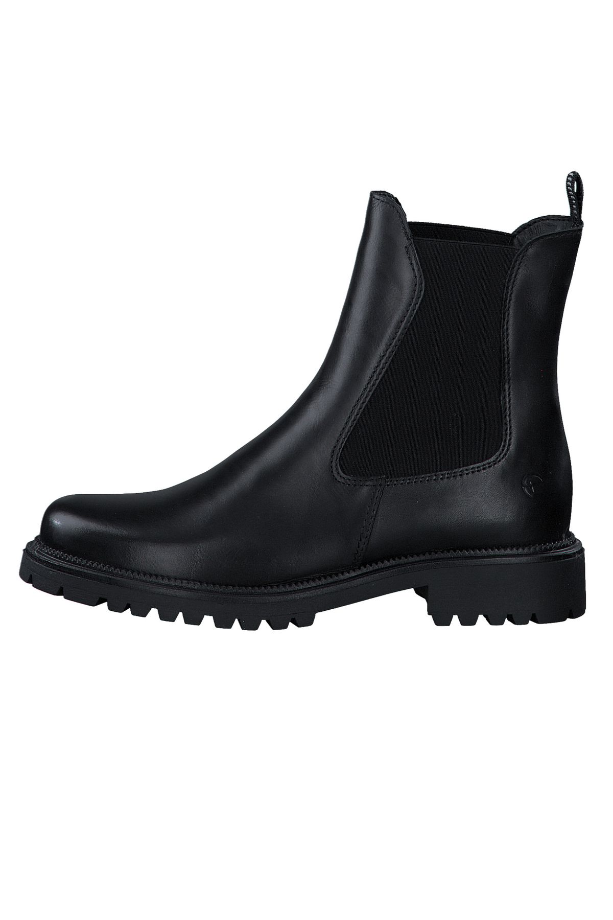 Tamaris-Damen Elegante Stiefelette 1-25427-41 Schwarz 001 Černá Leder mit TOUCH-IT 3