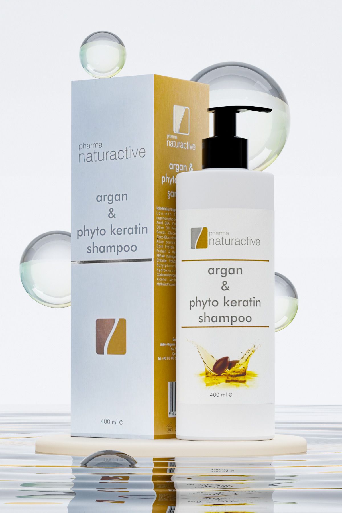 Pharmanaturactive-Pharma Naturactive Argan Oil and Phyto Keratin Shampoo 400 ml 6