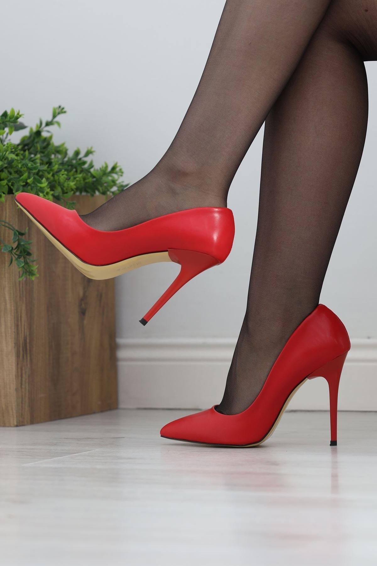 Glamour-Red 10 cm Heeled Stiletto - 20559.0264 4