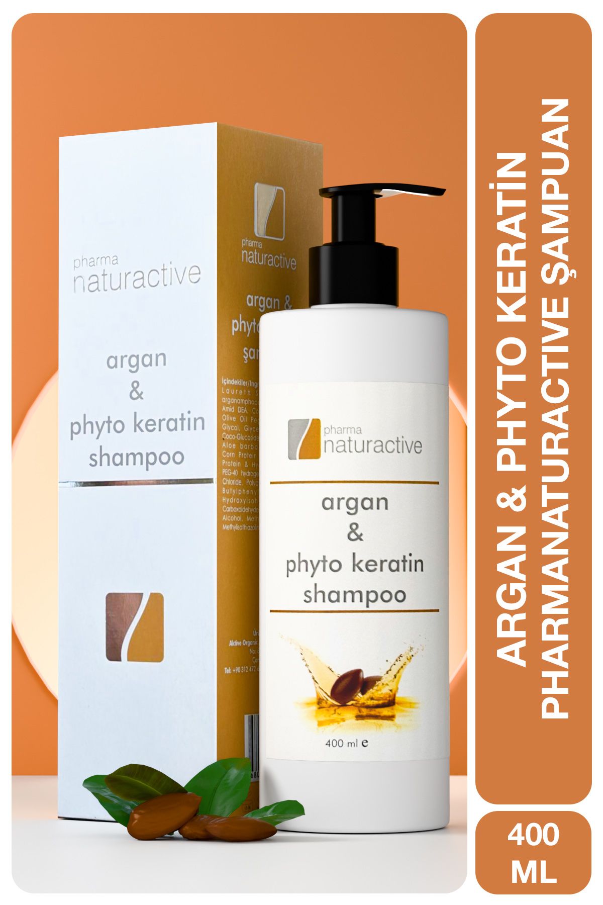 Pharmanaturactive-Pharma Naturactive Argan Oil and Phyto Keratin Shampoo 400 ml 1