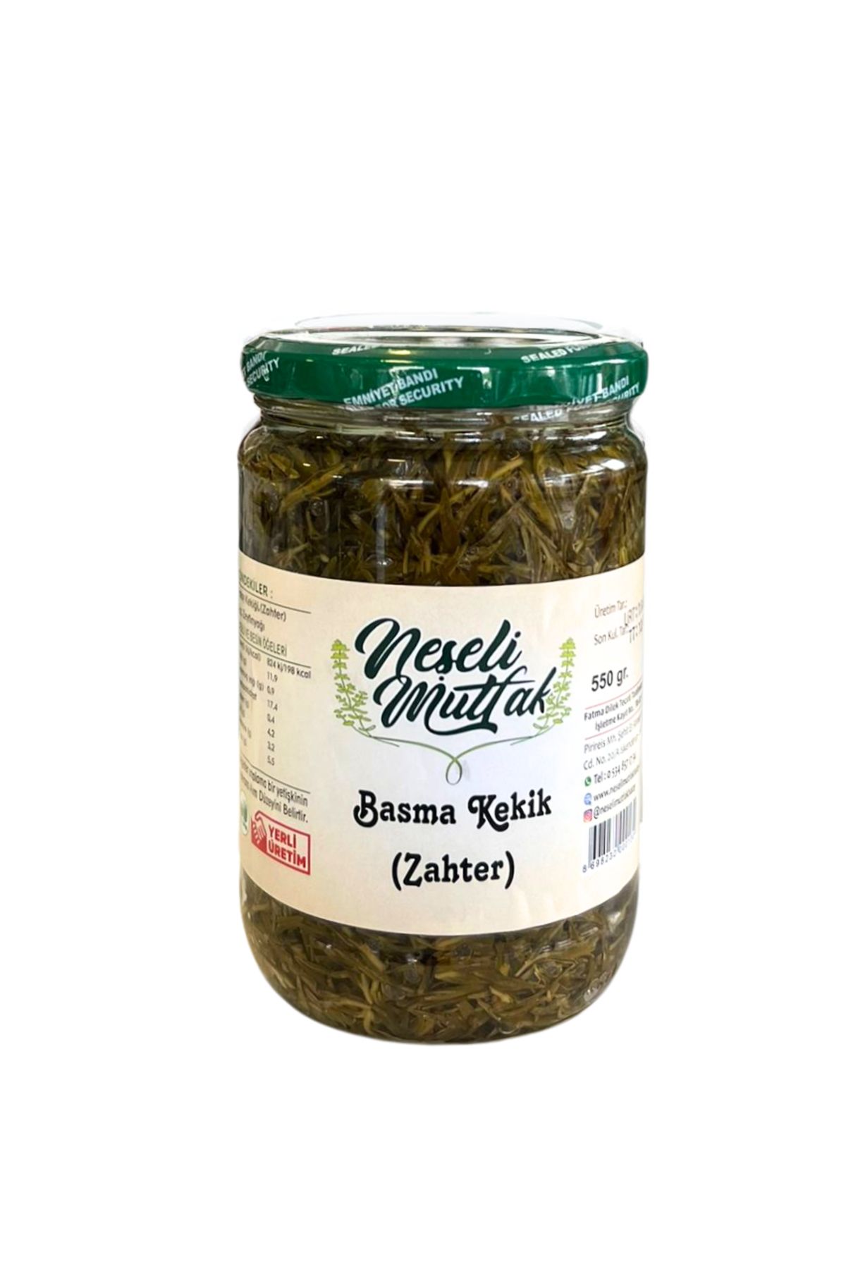 Neşeli Mutfak Basma Kekik ( Yağda Zahter ) 550 Gr