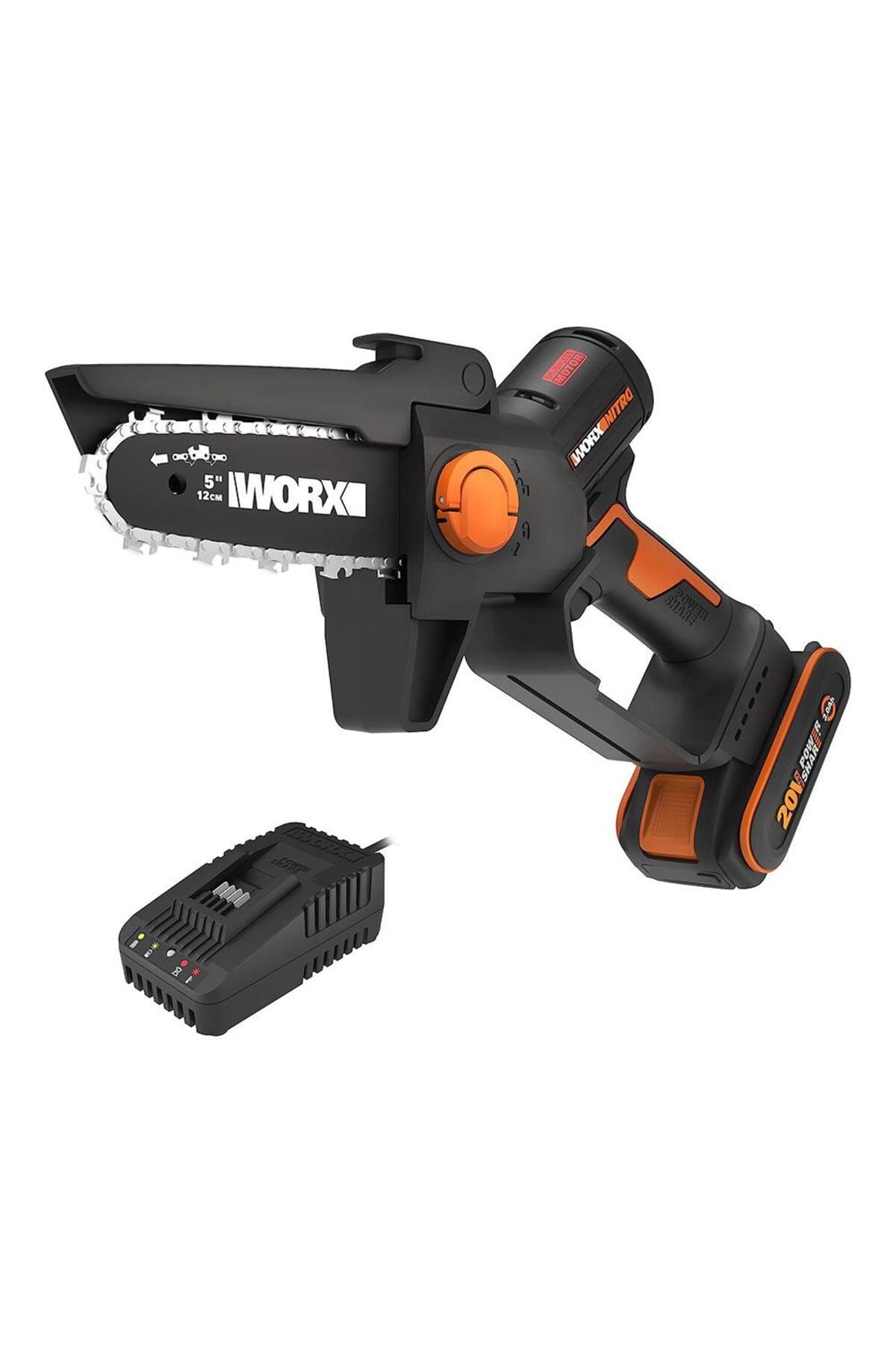 WORX Wg325e 20volt 2.0ah Li-ion 12cm Profesyonel Şarjlı Kömürsüz Zincirli Testere