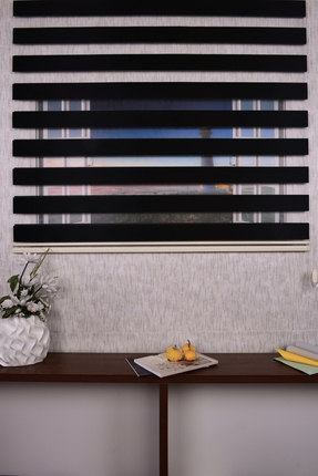 Setekshome Siyah 10687 V10 Zebra Stor Güneşlik Perde