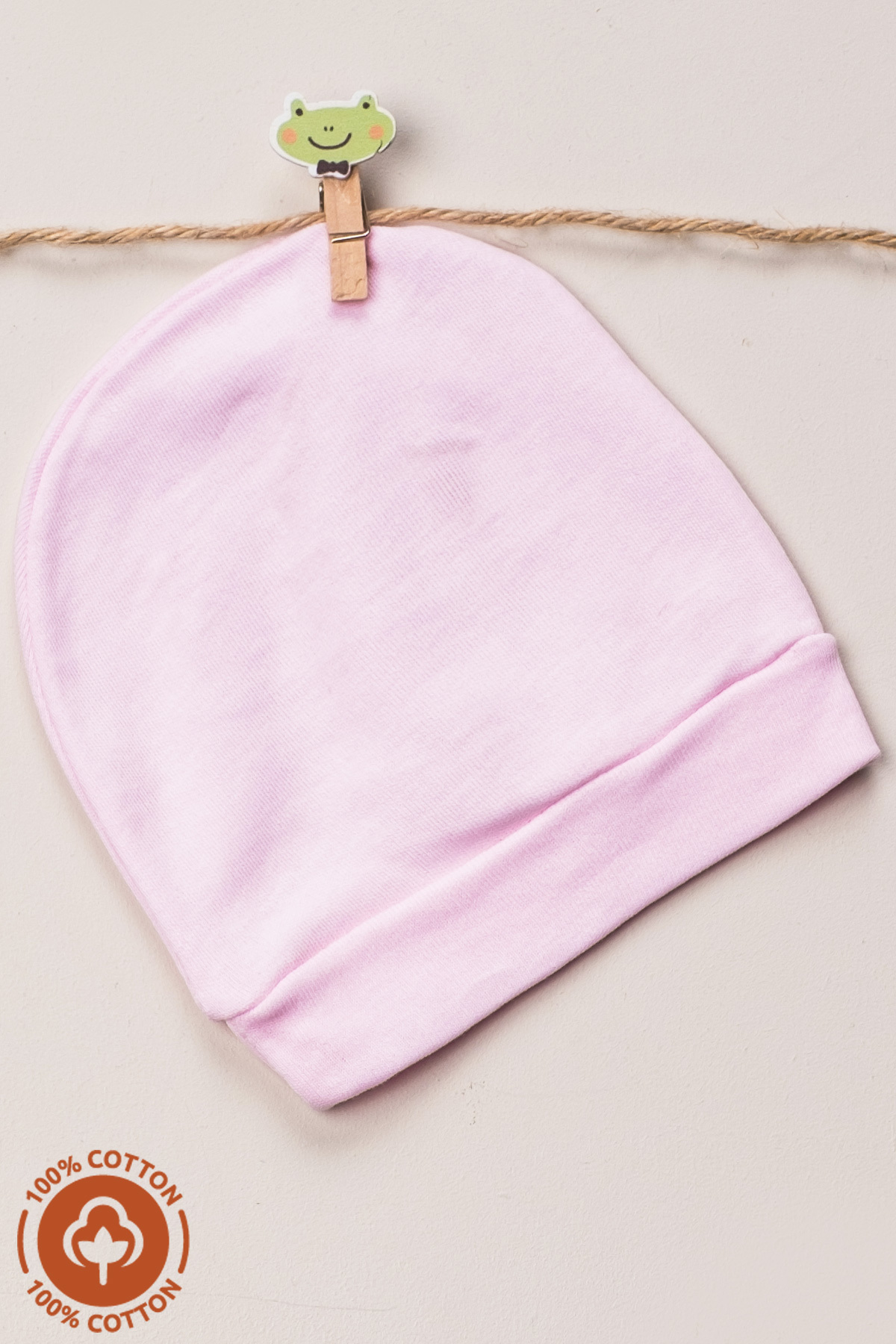 Miniel Unisex Bebek Penye Organik Pamuklu Yenidoğan 6Lı Bebek Renkli Bere Set fotoğrafı 4 (önizleme)