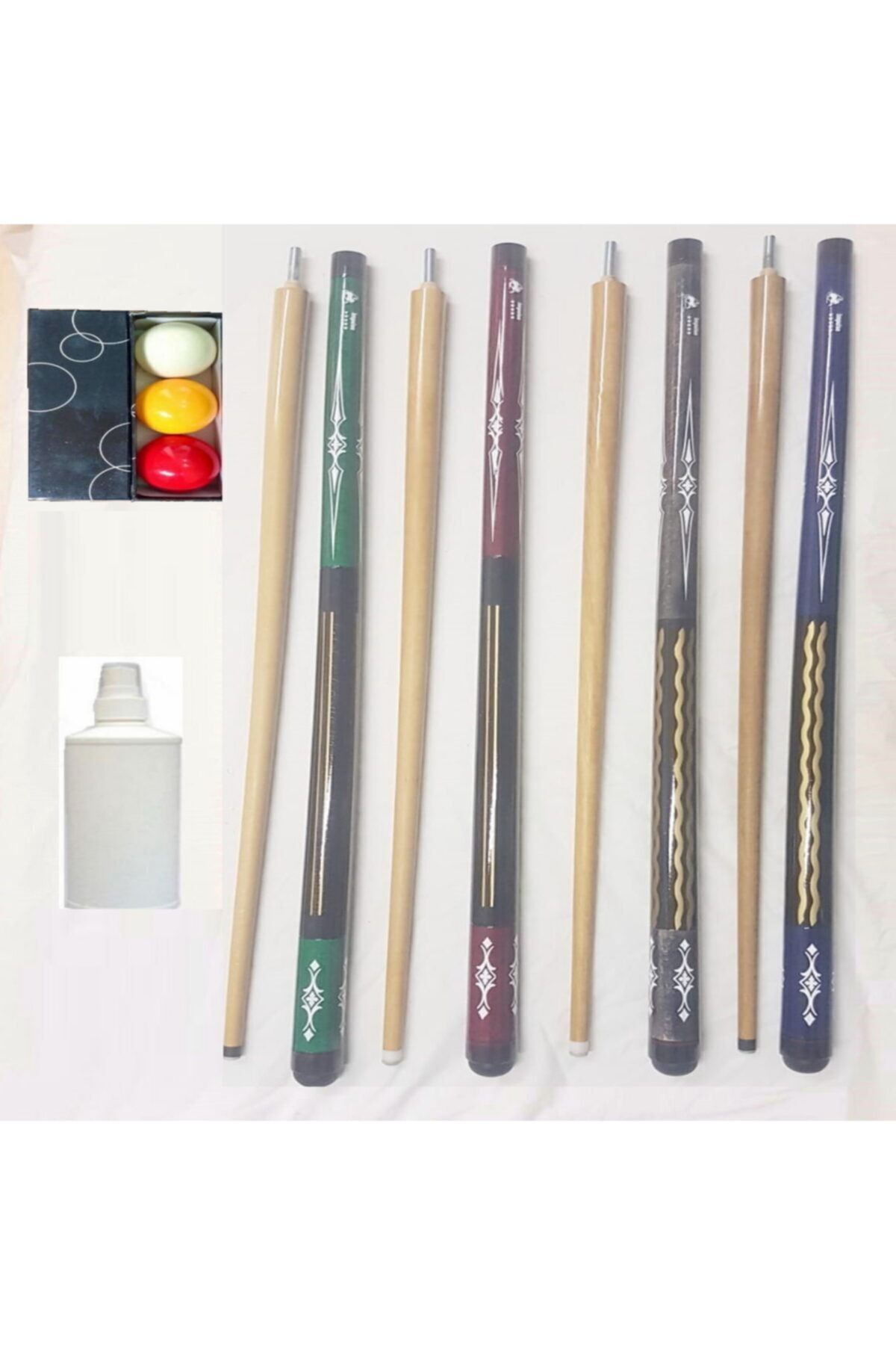 bilardomalzemem 4 Adet Bilardo Istakası 3 Bant Bilardo Topu Top Cilası ...