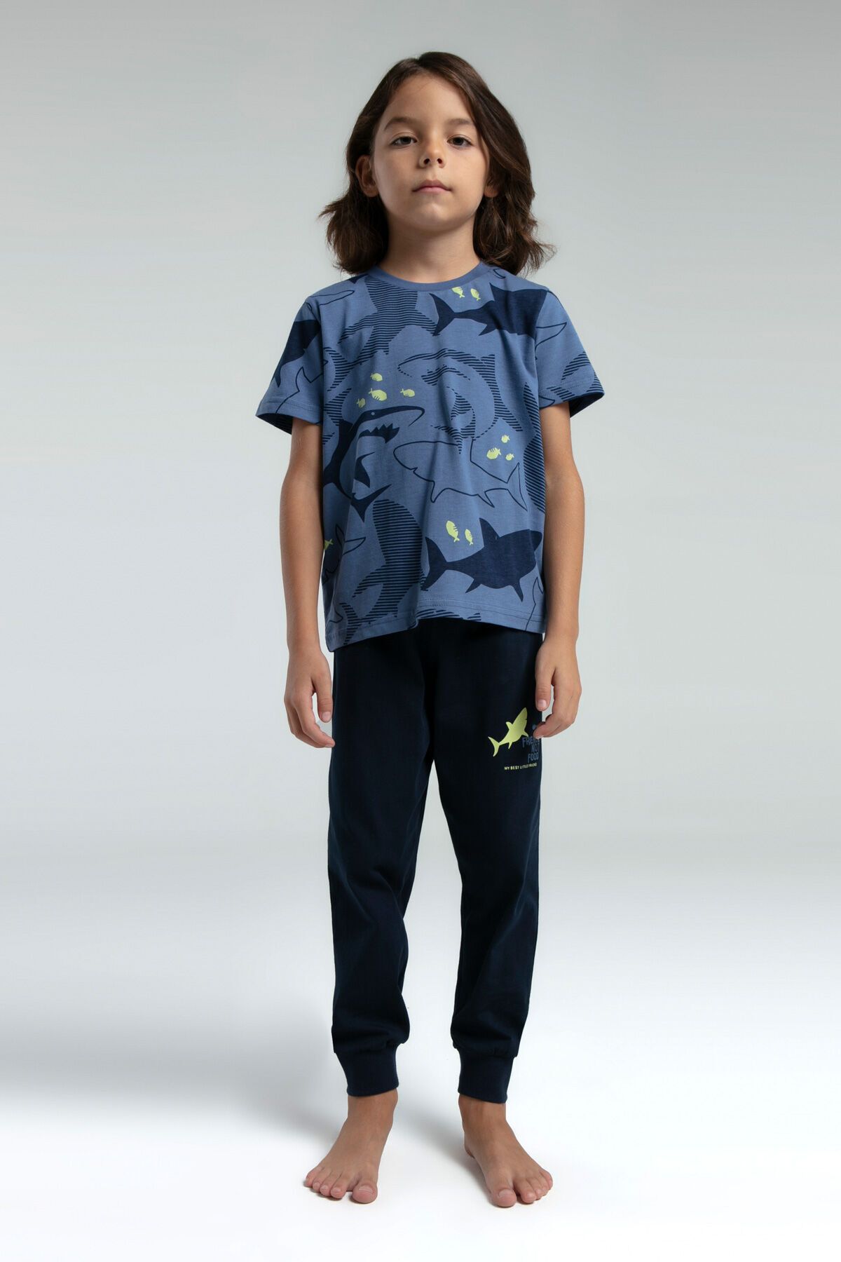 Rolypoly Costum De Pijama Verde Cu Maneca Scurta Pentru Baieti Masculin - 5-6 ani