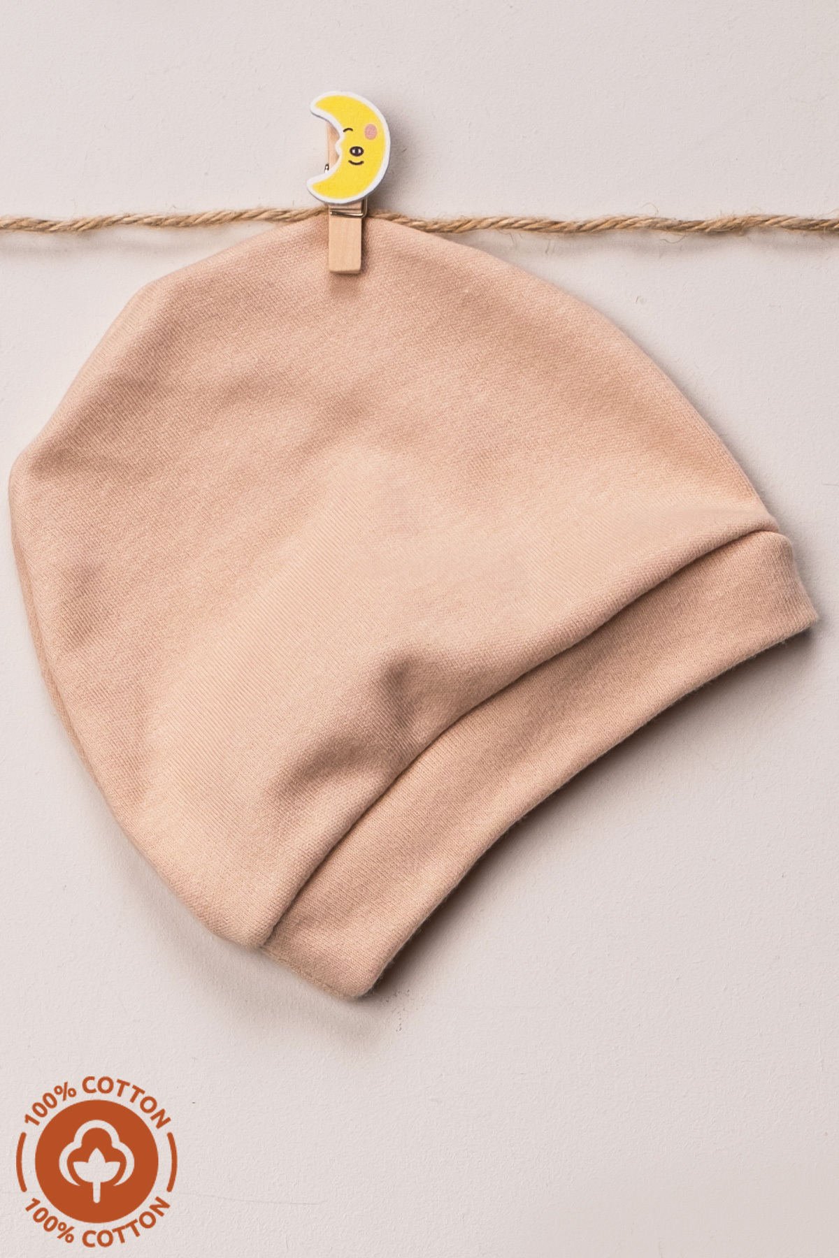 Miniel Unisex Bebek Penye Organik Pamuklu Yenidoğan 3Lü Bebek Bere Renkli Set fotoğrafı 2 (önizleme)