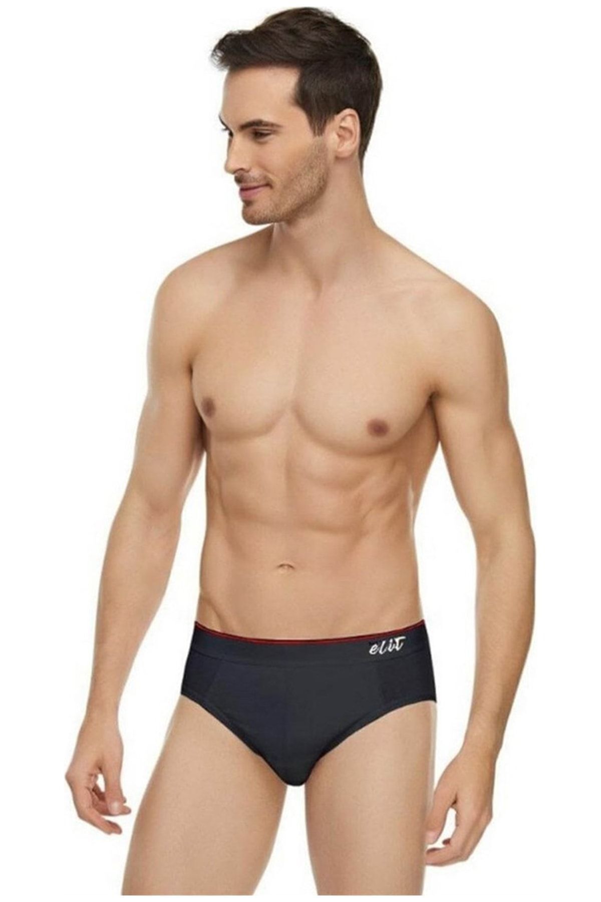 KEYAL Tutku Elit Elt1351 / Elit Elastan Incebel Kemerli Slip (3 Adet) | Siyah