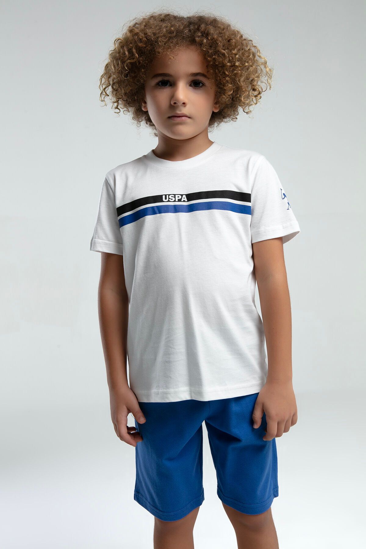 U.S. Polo Assn.-U.S. Polo Assn. Boy's White Bermuda Set 4