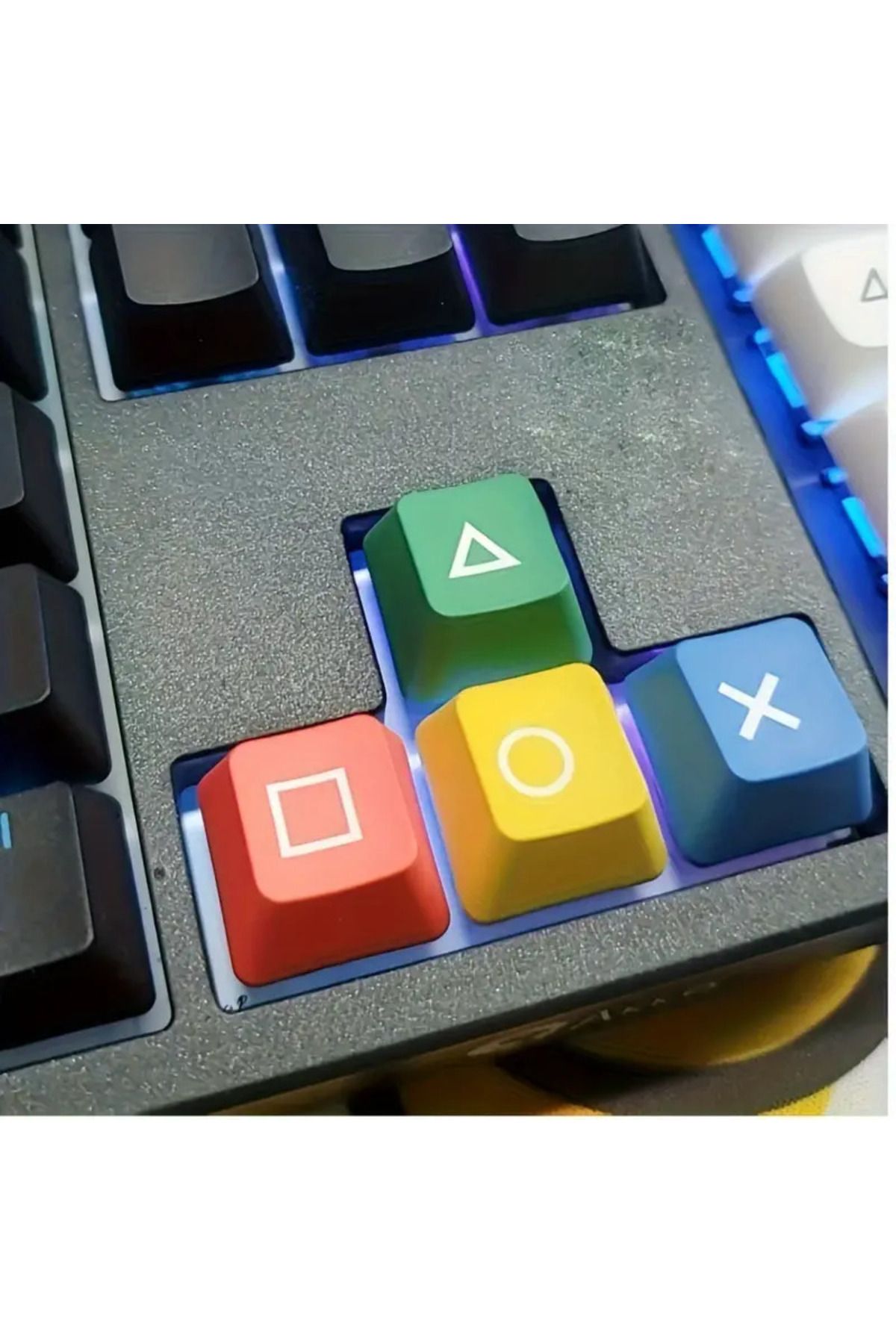 SpaceMuffins PlayStation Temalı Mekanik Klavye Yön Tuşları Keycaps