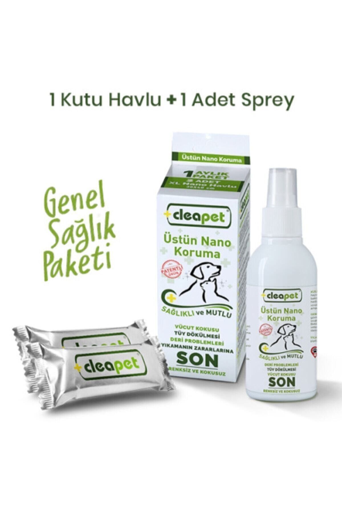 teknotrust Köpek Sağlık Paketi 1 Kutu Havlu +1 Adet Nano Sprey 150ml