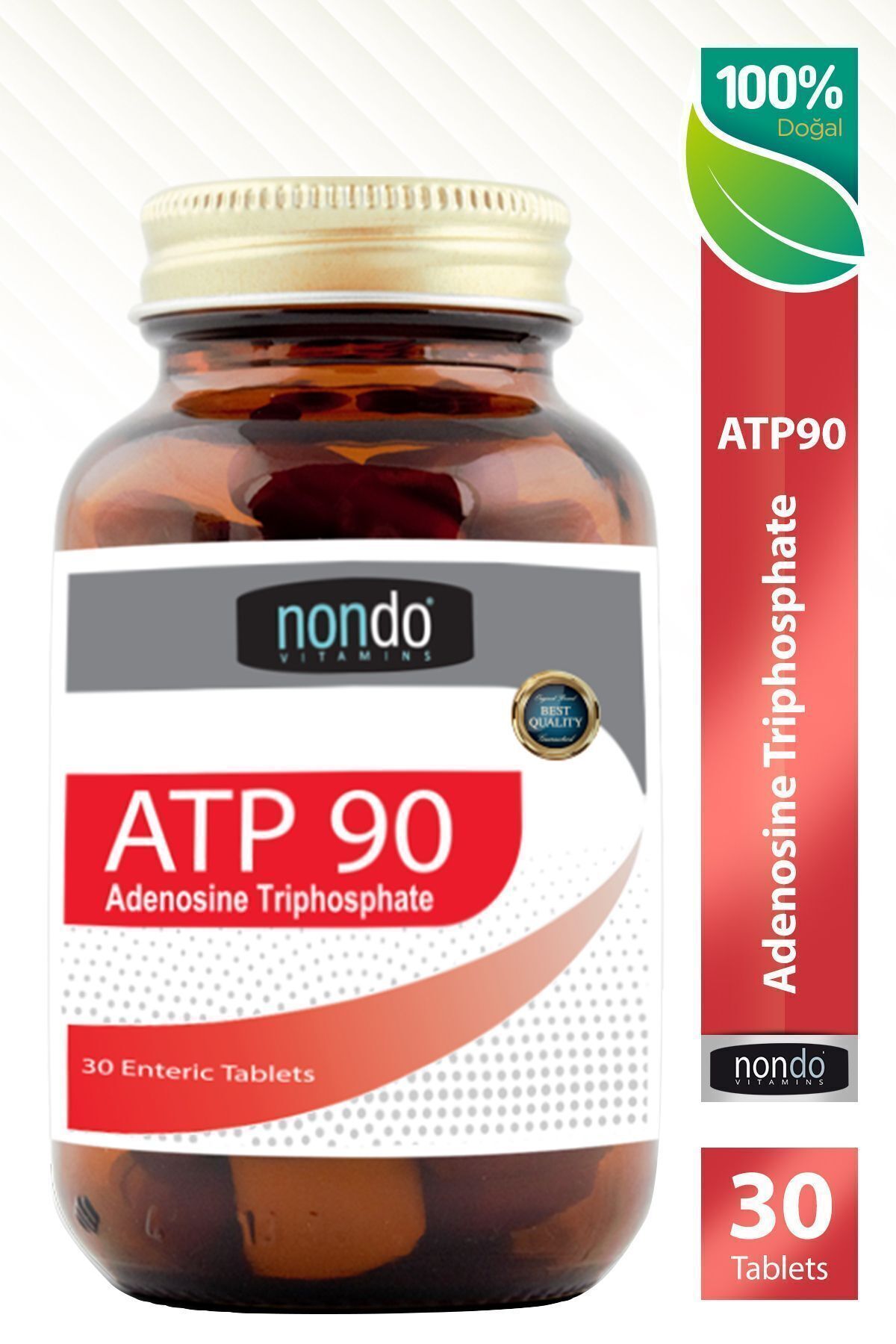 Nondo-Atp 90 Adenosine Trifosphate - 30 Enteric Tablets 2