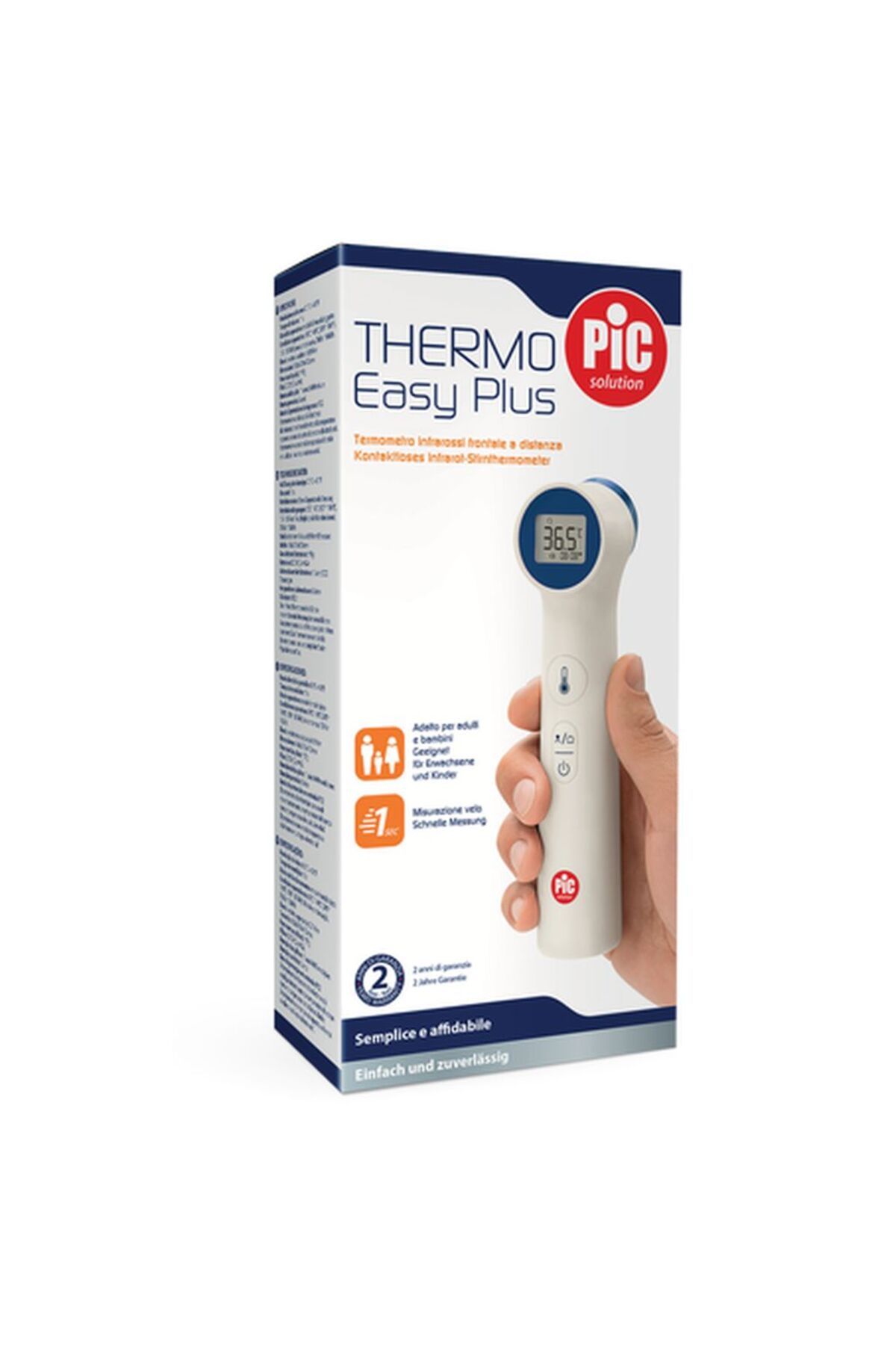 PIC SOLUTION Thermo Easy Plus Temassız Ateş Ölçer - Taşıma Kılıfı Hediye