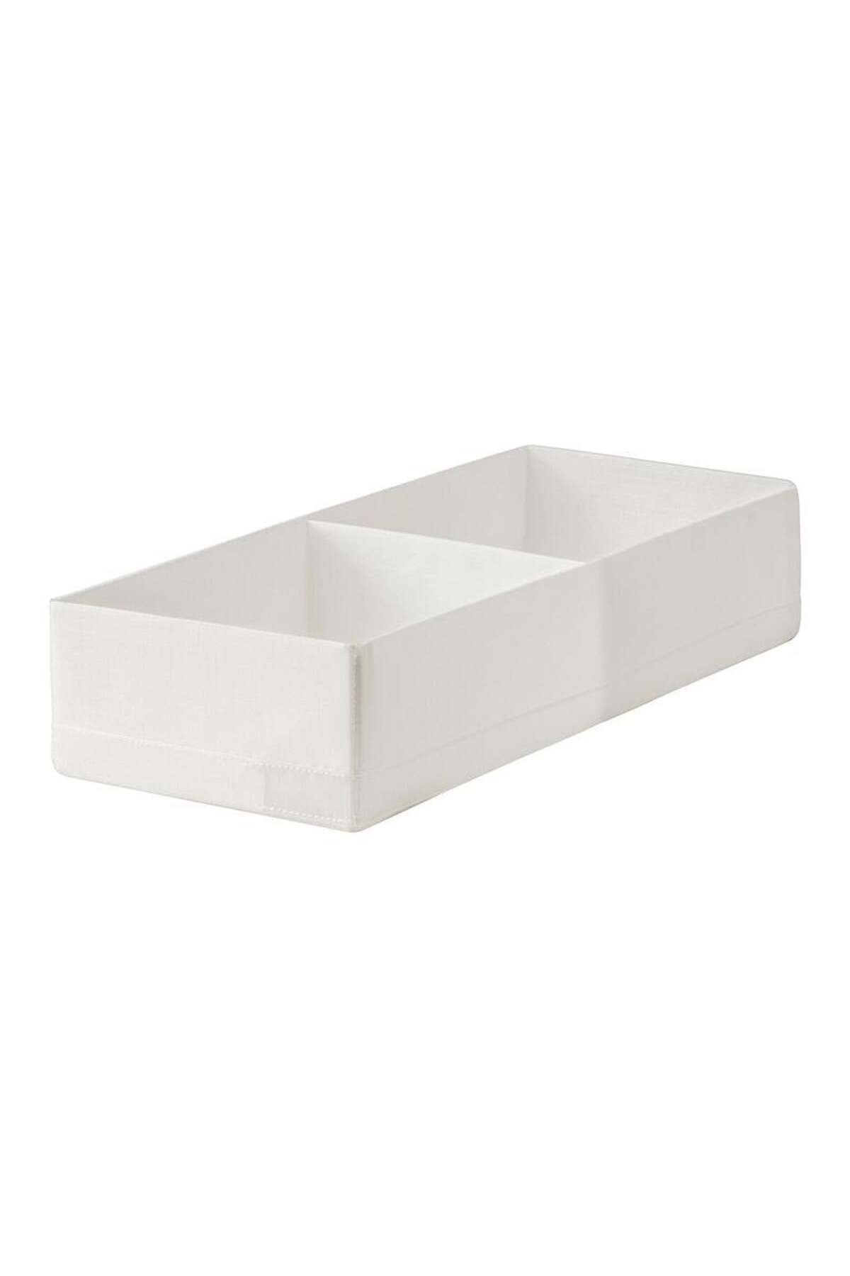teknotrust Bölmeli Beyaz Kutu 20x51x10 cm, Düzenli Saklama Çözümü