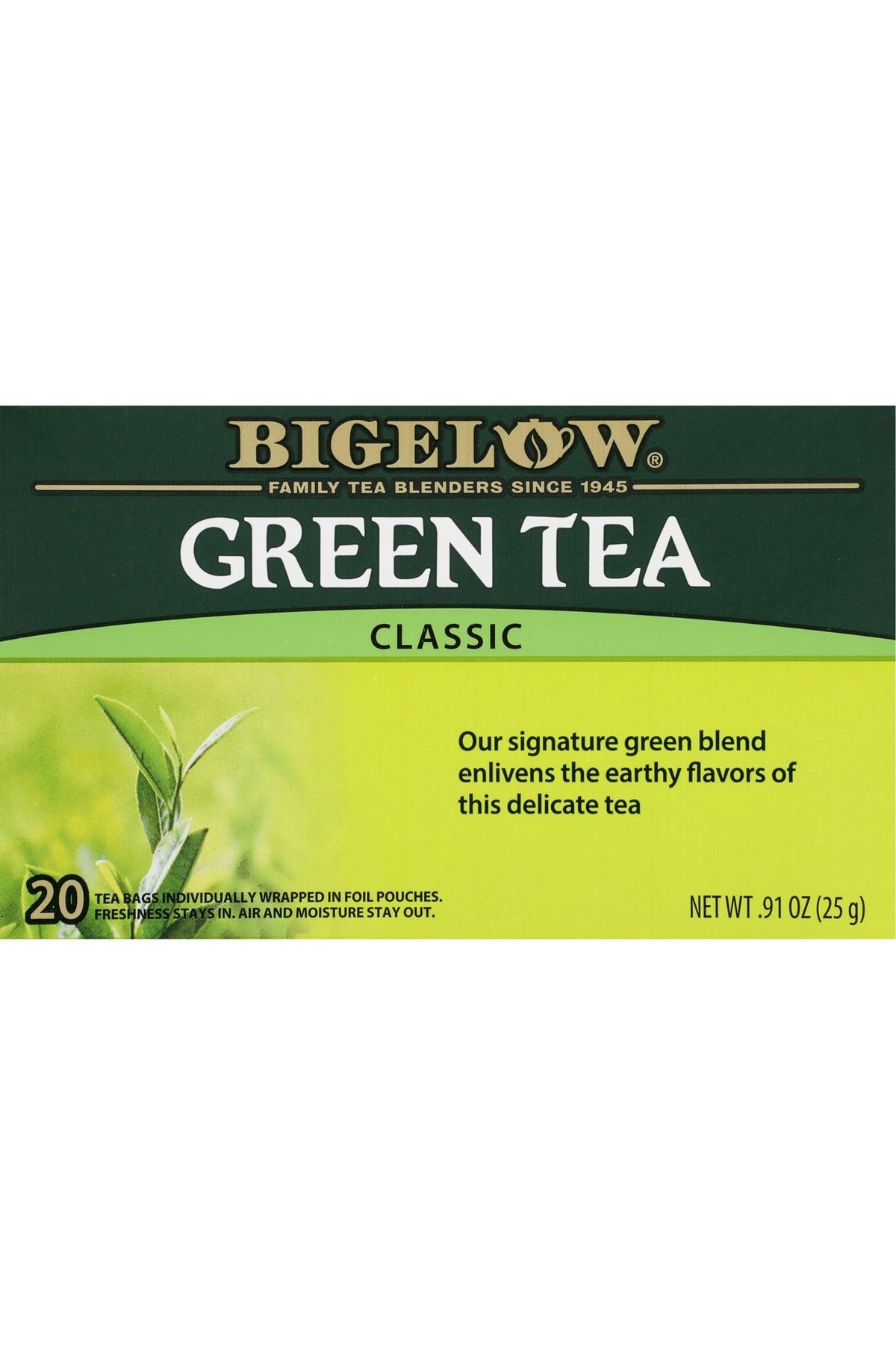 CO Bigelow Bıgelow Green Tea Classıc 20 Tea Bags 25 gr