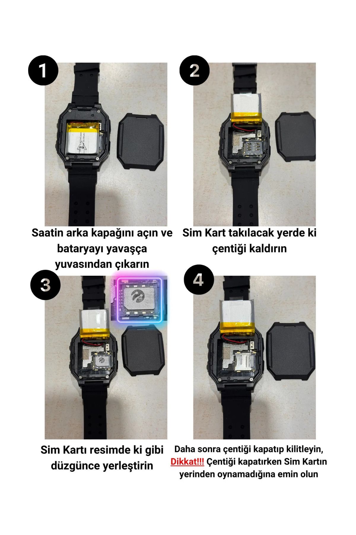 SmartBlade Akıllı Çocuk Saati Konum Takipli Sim Kart Girişli Imei Kayıtlı Lbs Ve Sos Özellikli-mor-4