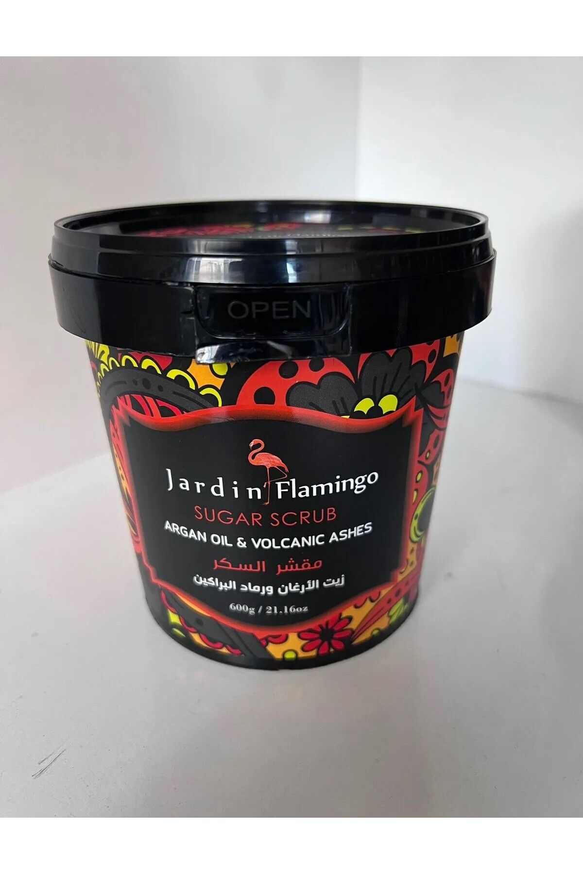 JARDİN FLAMİNGO ŞEKER PEELİNG SUGAR SCRUB ARGAN OIL&VOLCANİC ASHES 600G