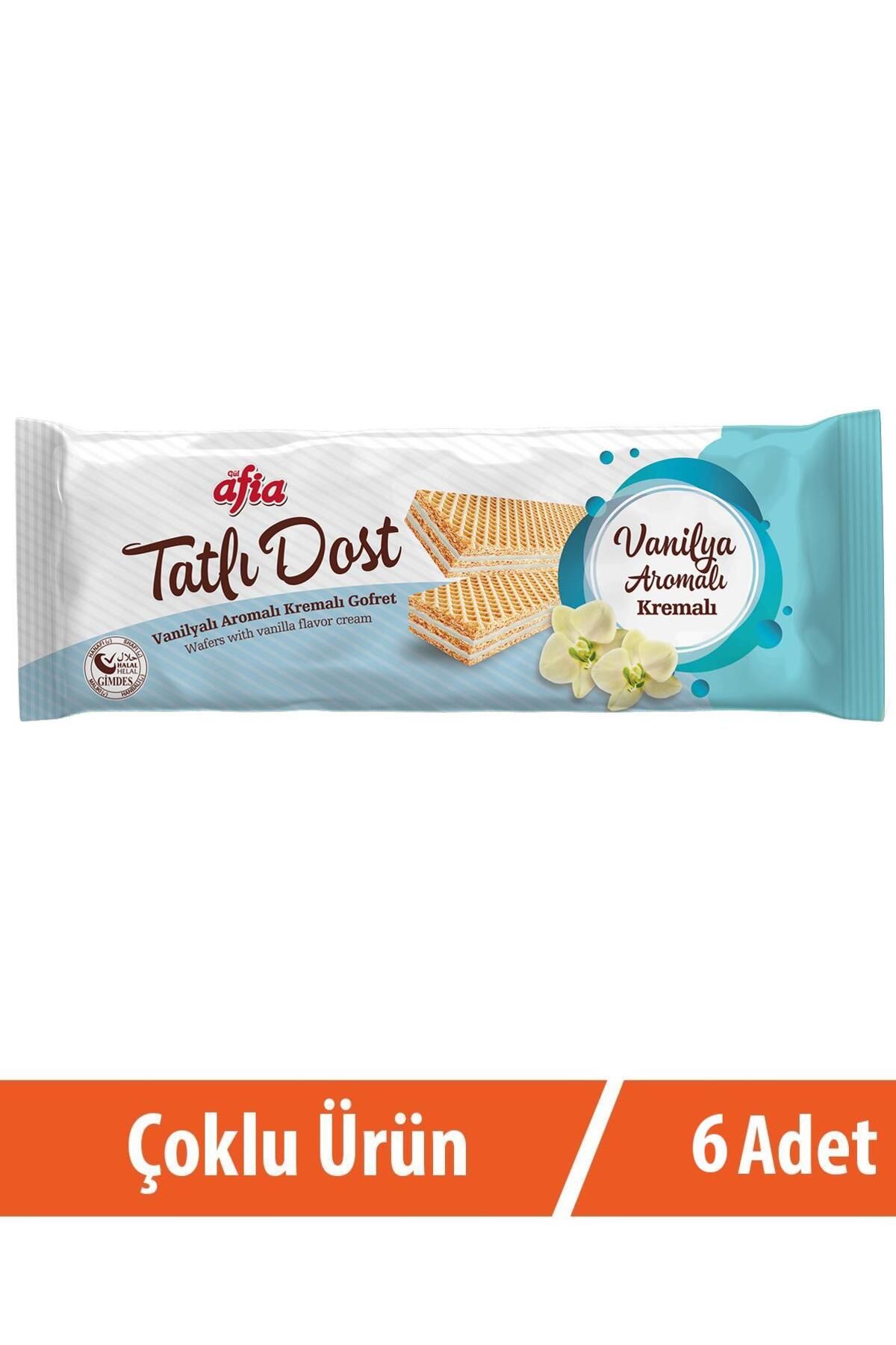 Afia Tatlı Dost Vanilya Kremalı Gofret 6x140 Gr