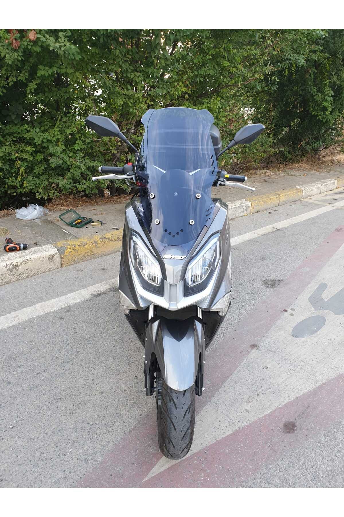 Revolt Rm5 Siperlik Ön Cam 2020 2021 Model 65cm Füme Renkli 4mm ORTA BOYLU CAM