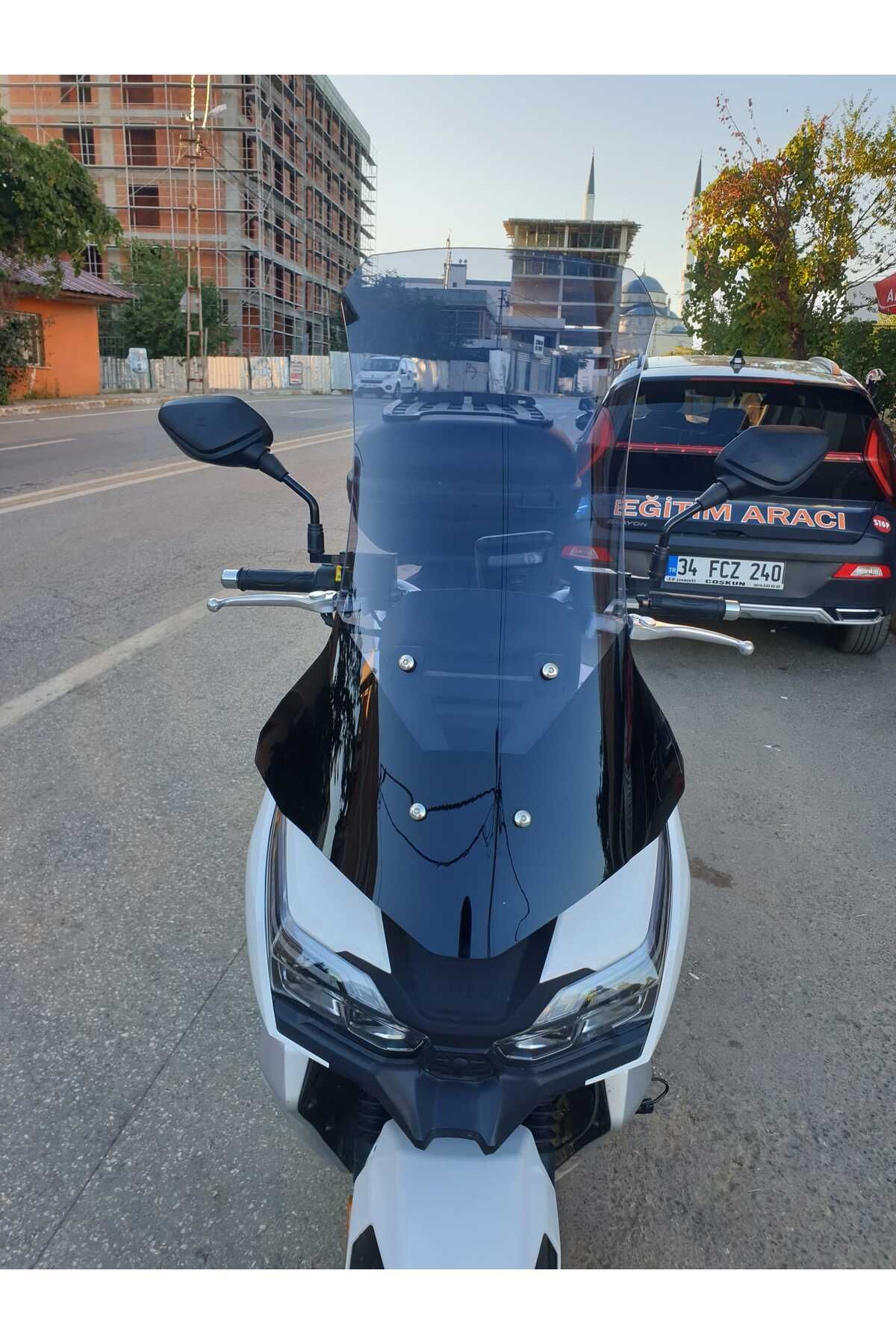 RKS Freccia 150 Siperlik Ön Cam Alt Siyah 2022-2025 Model 75cm Füme Renkli 4mm UZUN CAM