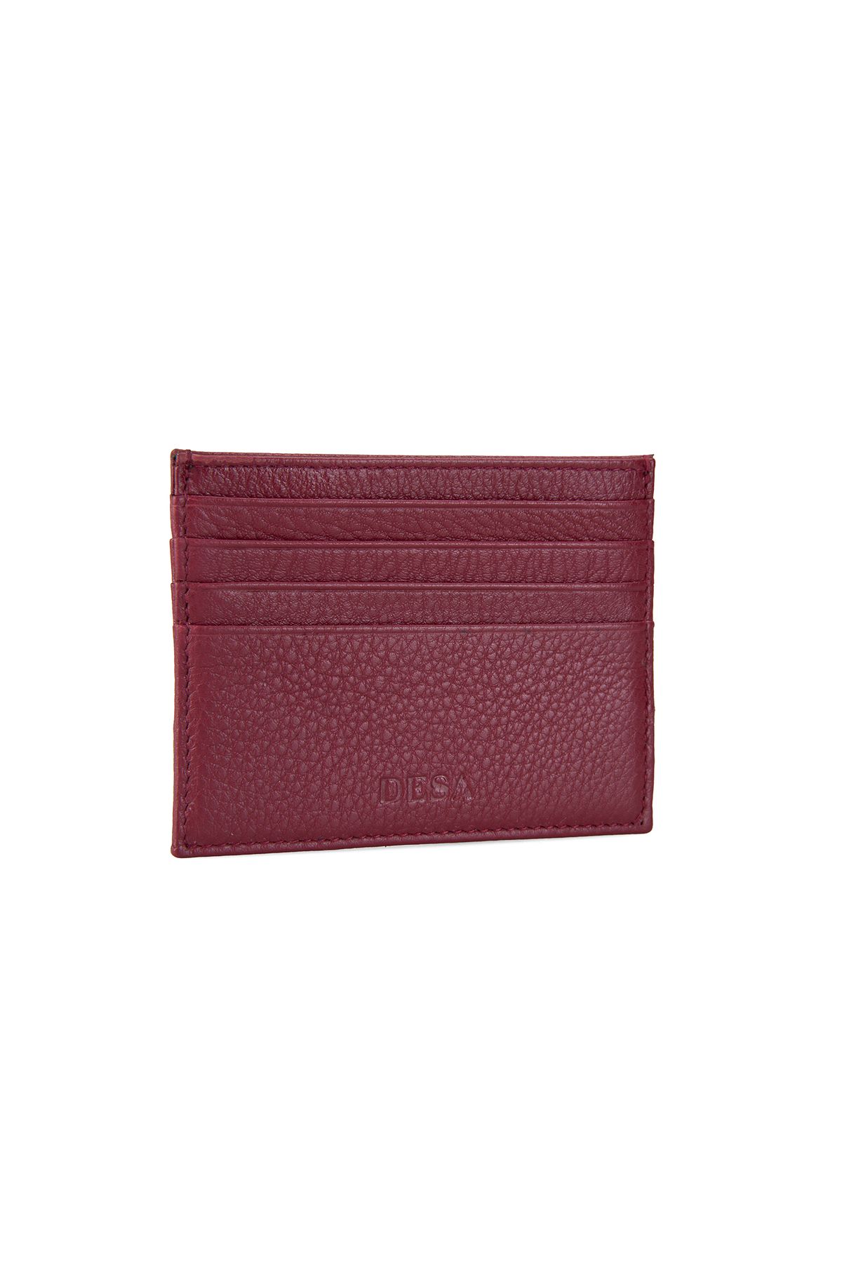 Desa-Reyna Burgundy Leather Card Holder 3