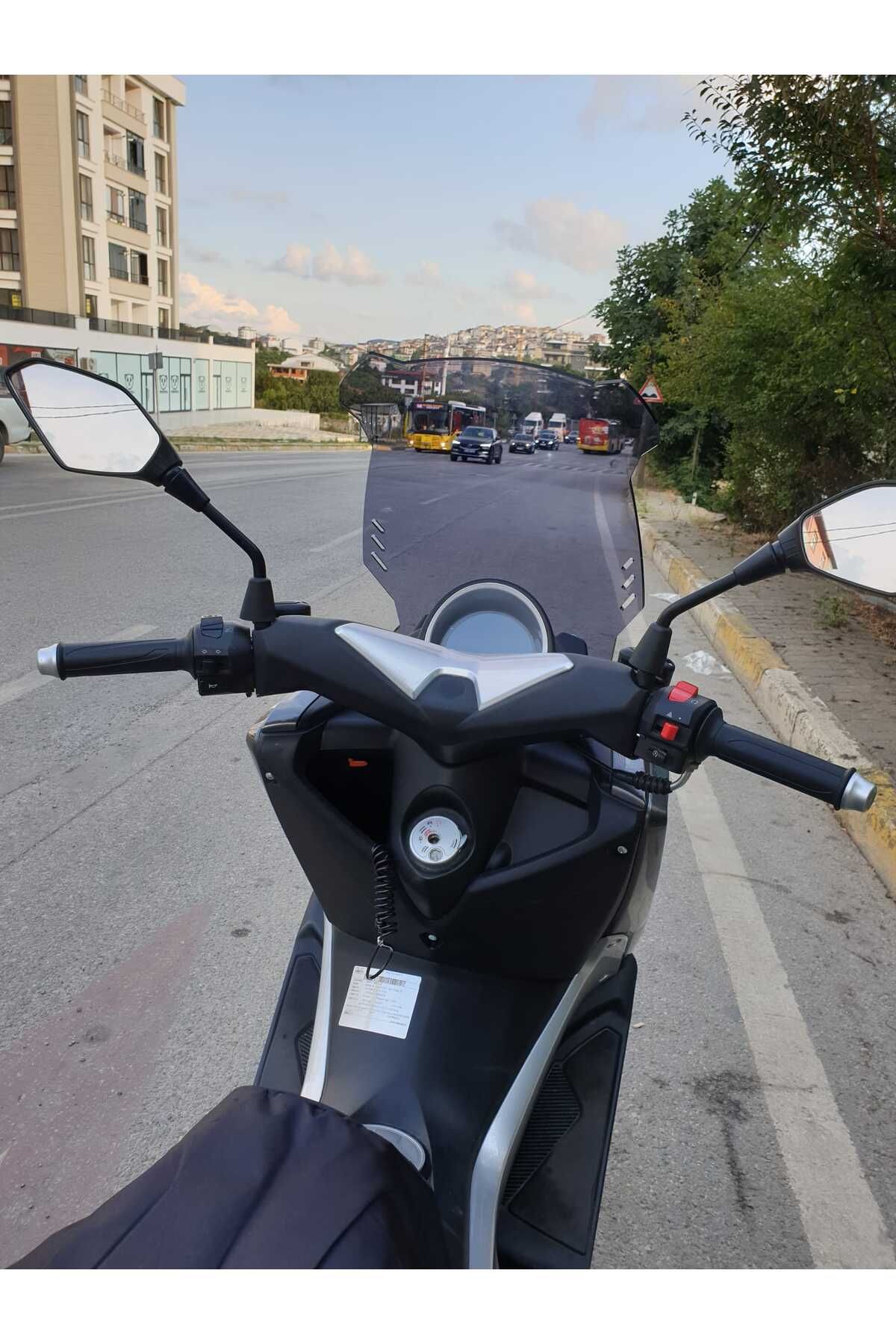 Revolt Rm5 Siperlik Ön Cam 2020 2021 Model 65cm Füme Renkli 4mm ORTA BOYLU CAM
