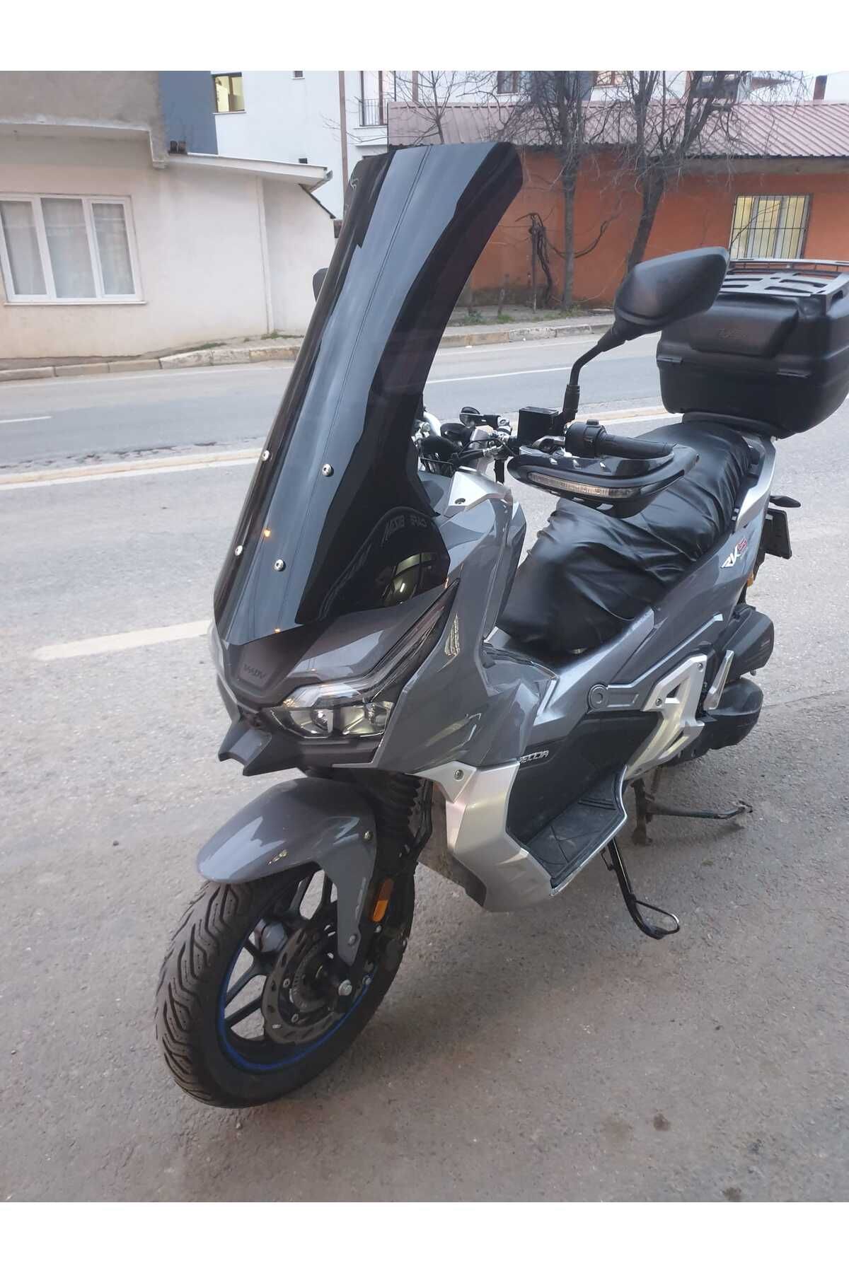 RKS Freccia 150 Siperlik Ön Cam Alt Siyah 2022-2025 Model 75cm Siyah Renkli 4mm UZUN CAM