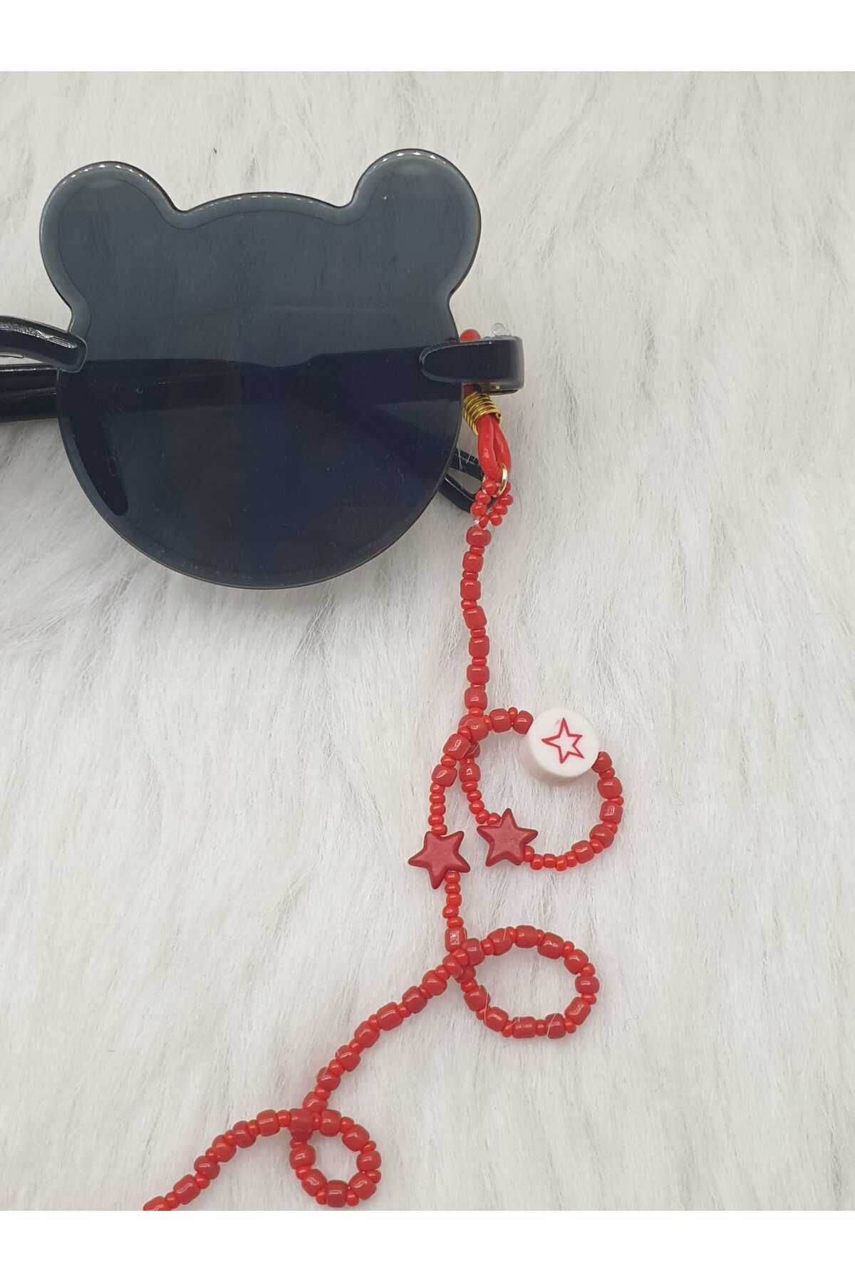 HAPPY HANDMADE-Chain-Red Children's Eyewear Chain 3