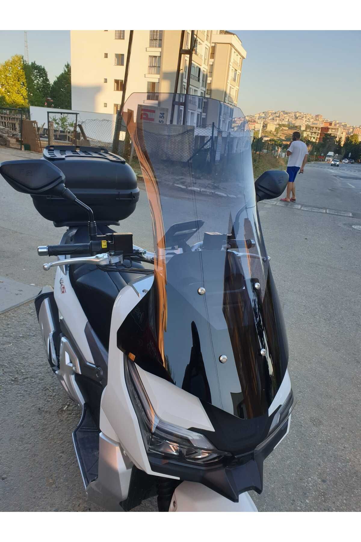 RKS Freccia 150 Siperlik Ön Cam Alt Siyah 2022-2025 Model 75cm Füme Renkli 4mm UZUN CAM