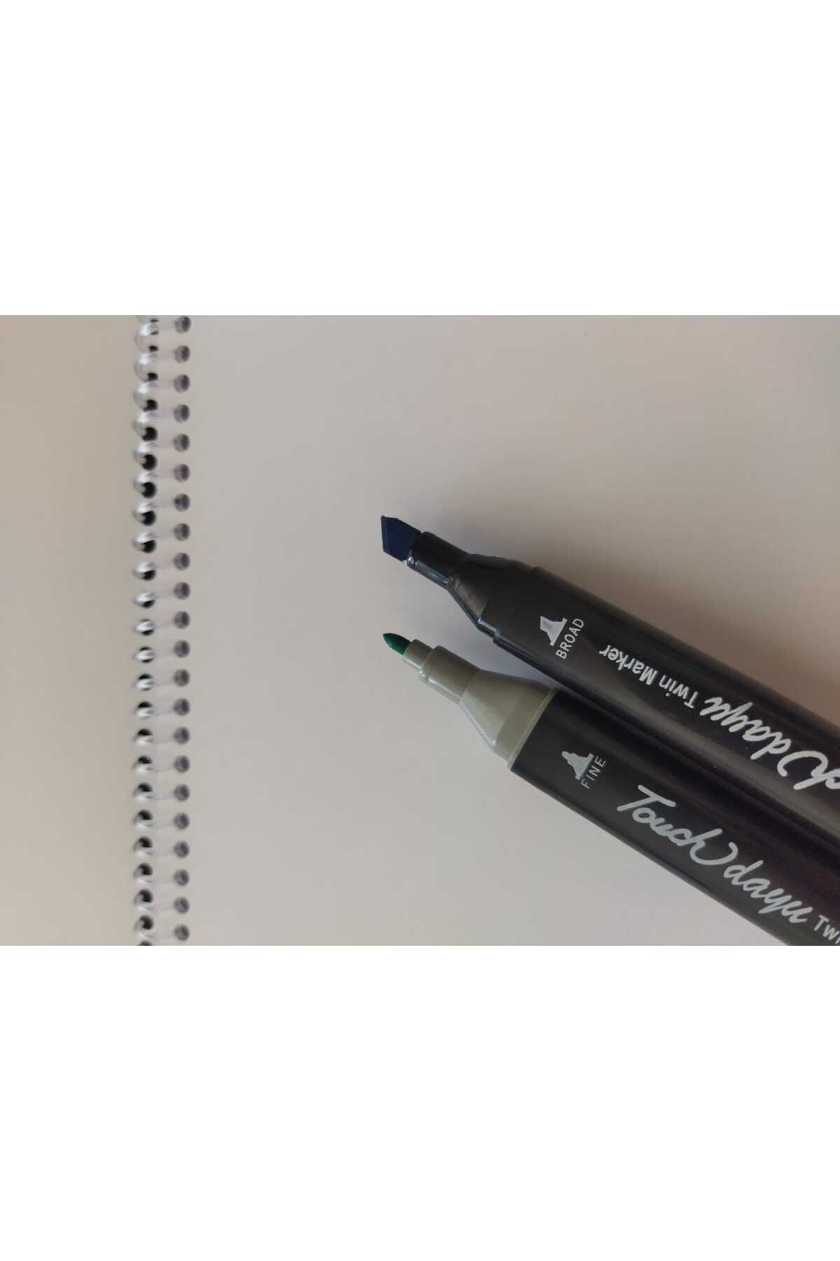 Koala-Marker Drawing Pad and Marker Pen (Double Tip) Set 6