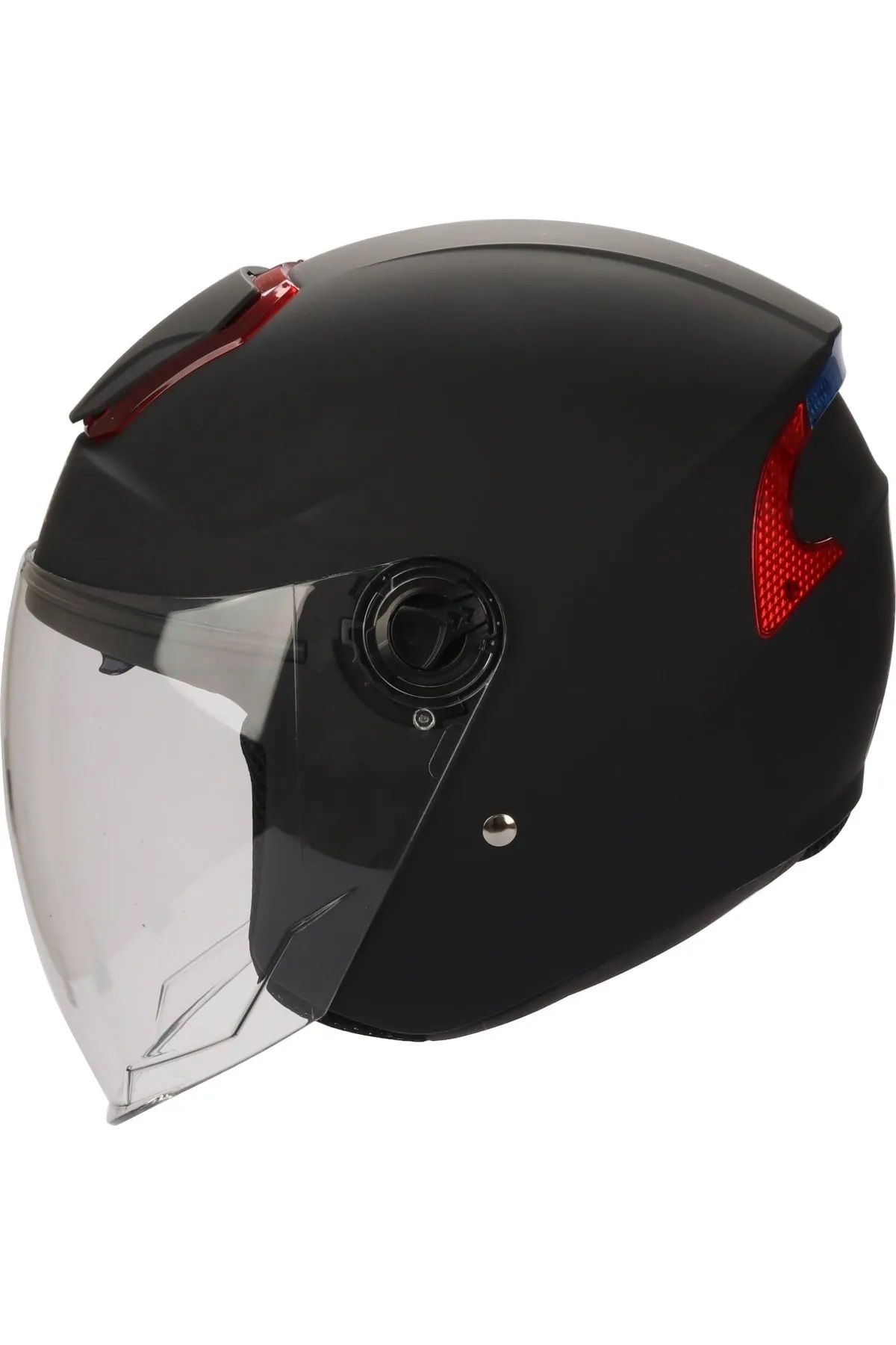 RSV 618 Güneş Vizörlü Açık Kask (MAT SİYAH) Xl