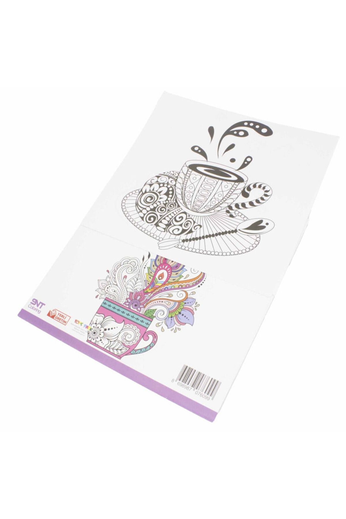 bidoluhobi Mandala Boyama Zarf Yapraklı 24x23 Cm 3
