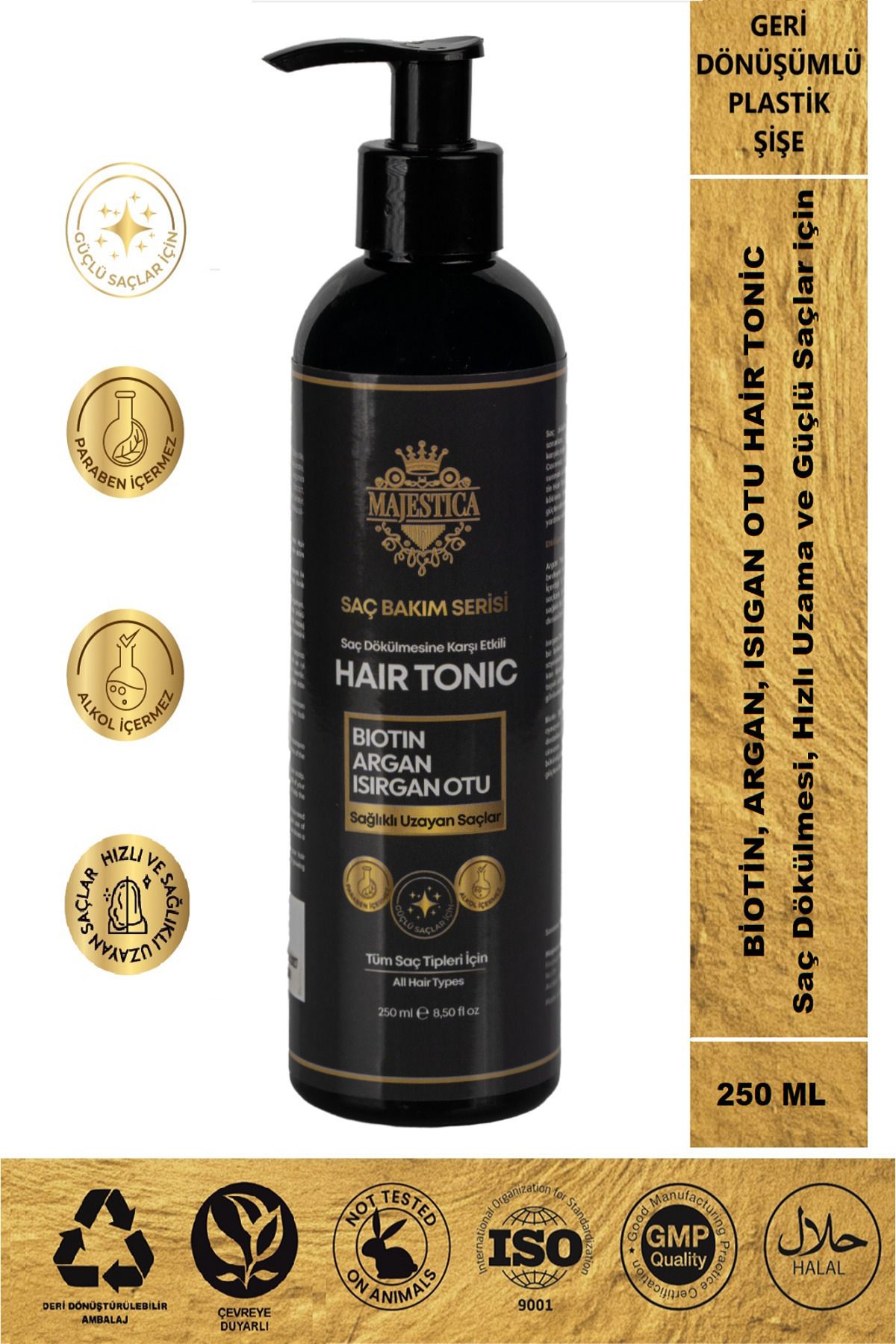 Majestica Biotin, Argan, Isırgan Otu Hair Tonic